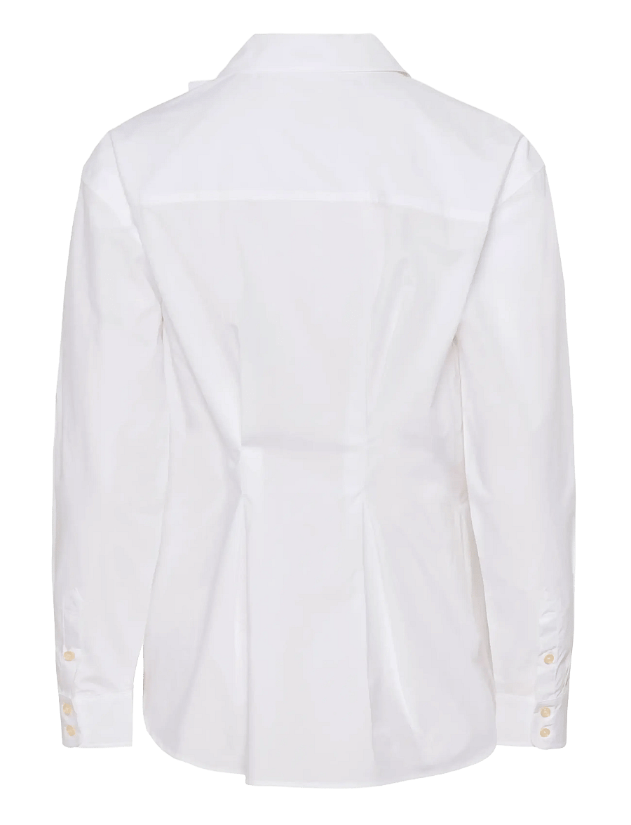 InWear - LELOIW DALLAS PLEATED SHIRT - langärmlige hemden - pure white - 2