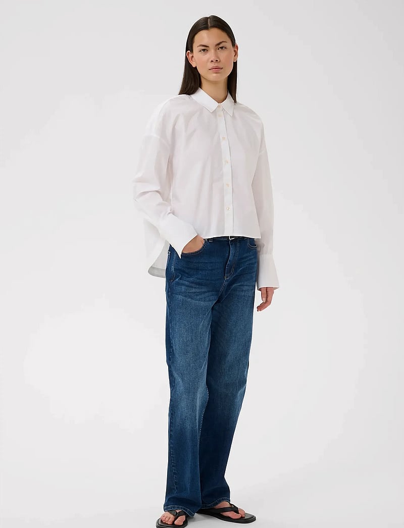 InWear - LELOIW NEOLA SHIRT - langärmlige hemden - pure white - 4