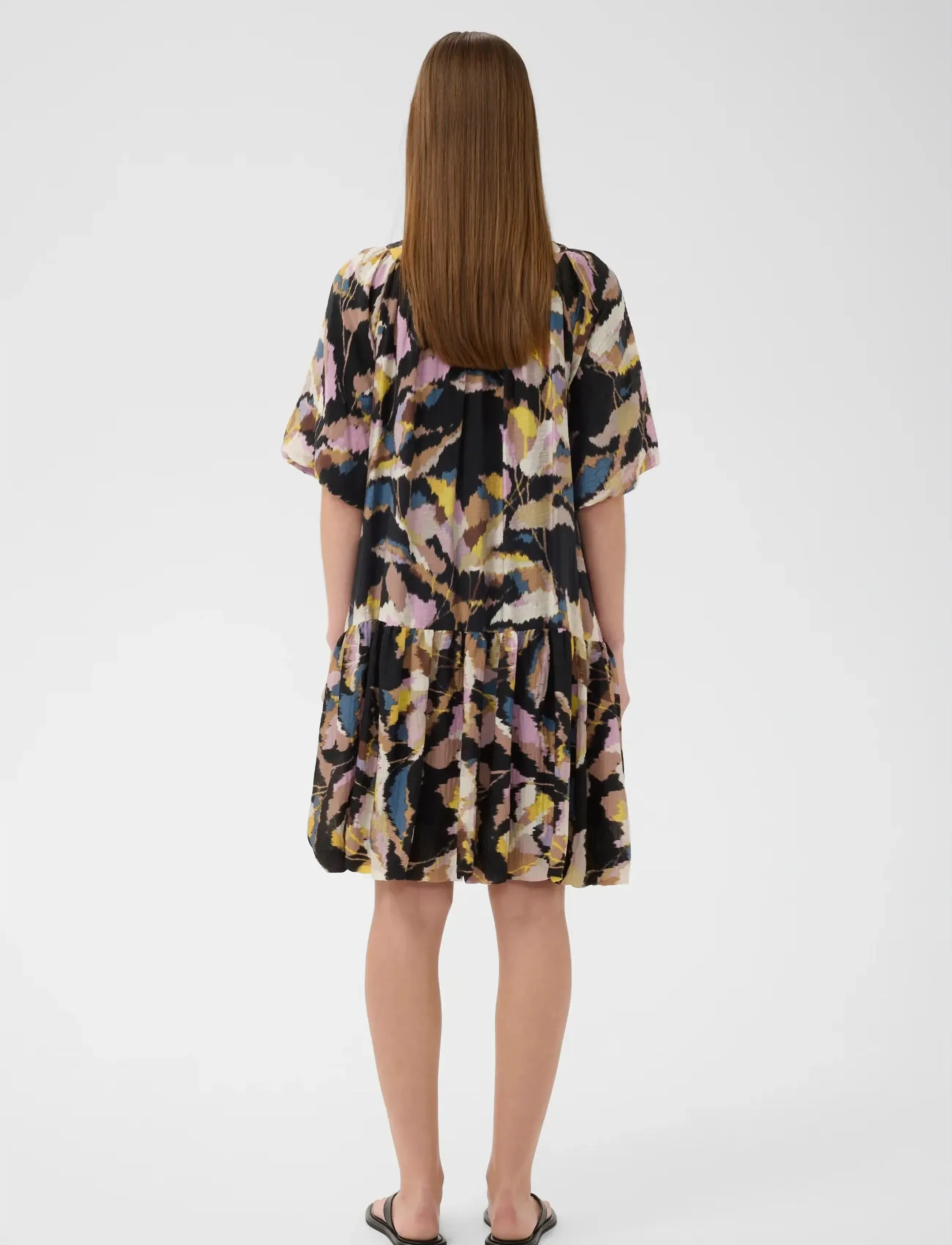 InWear - LYLAIW FEST SHORT DRESS - sommerkjoler - black spring leaves - 4