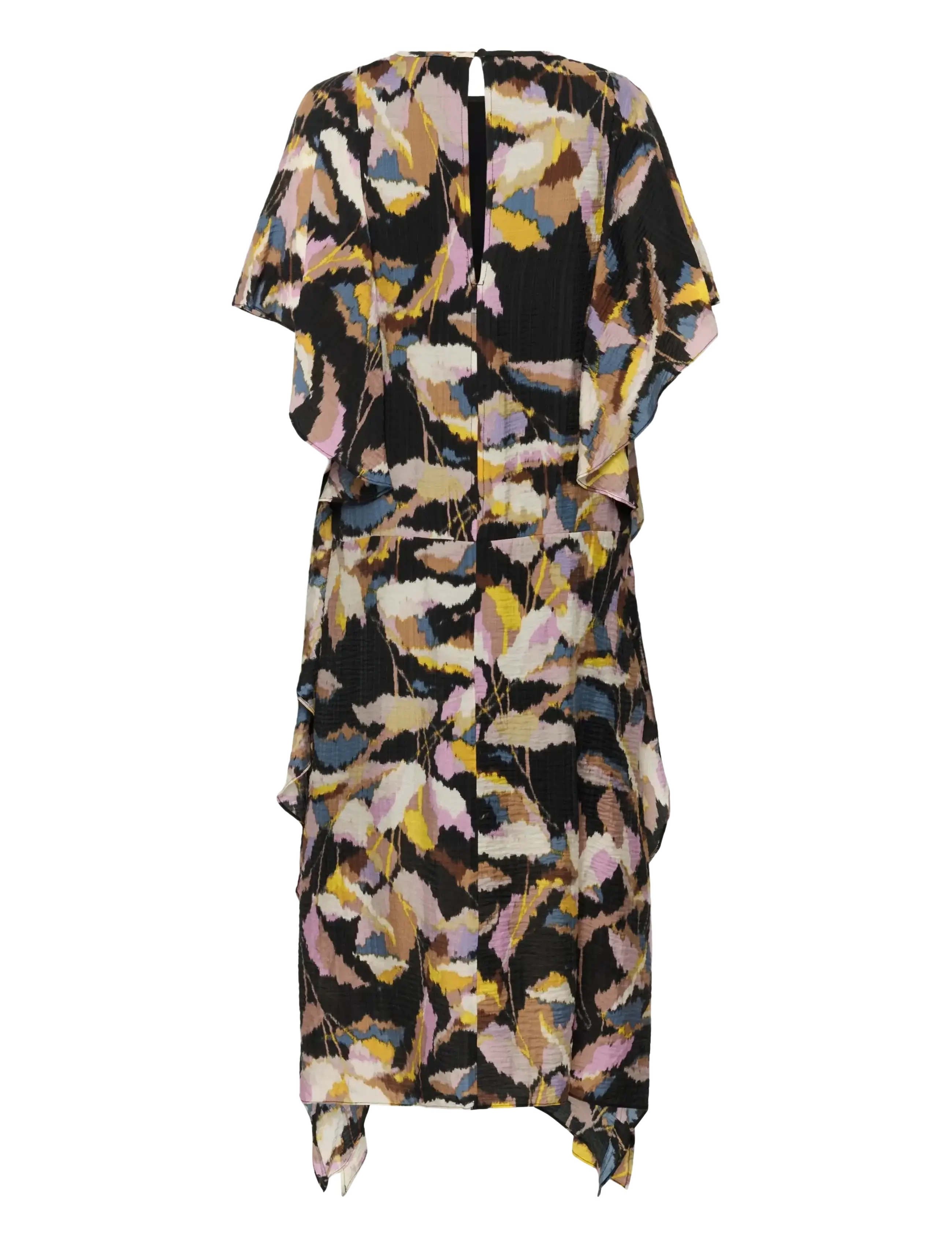 InWear - LYLAIW FEST MIDI DRESS - sommerkjoler - black spring leaves - 2