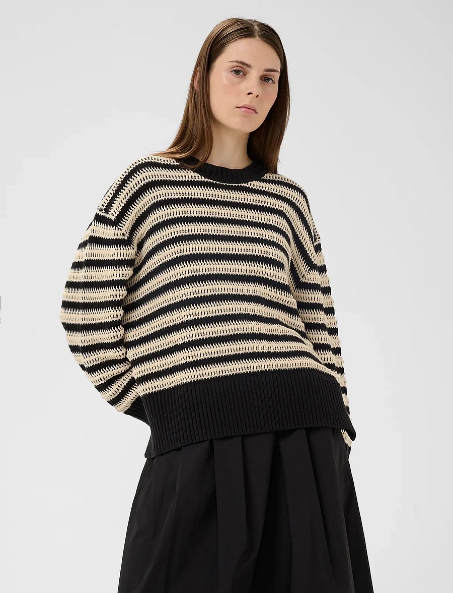 InWear - MOSKAIW PULLOVER - pullover - black/ whisper white - 0