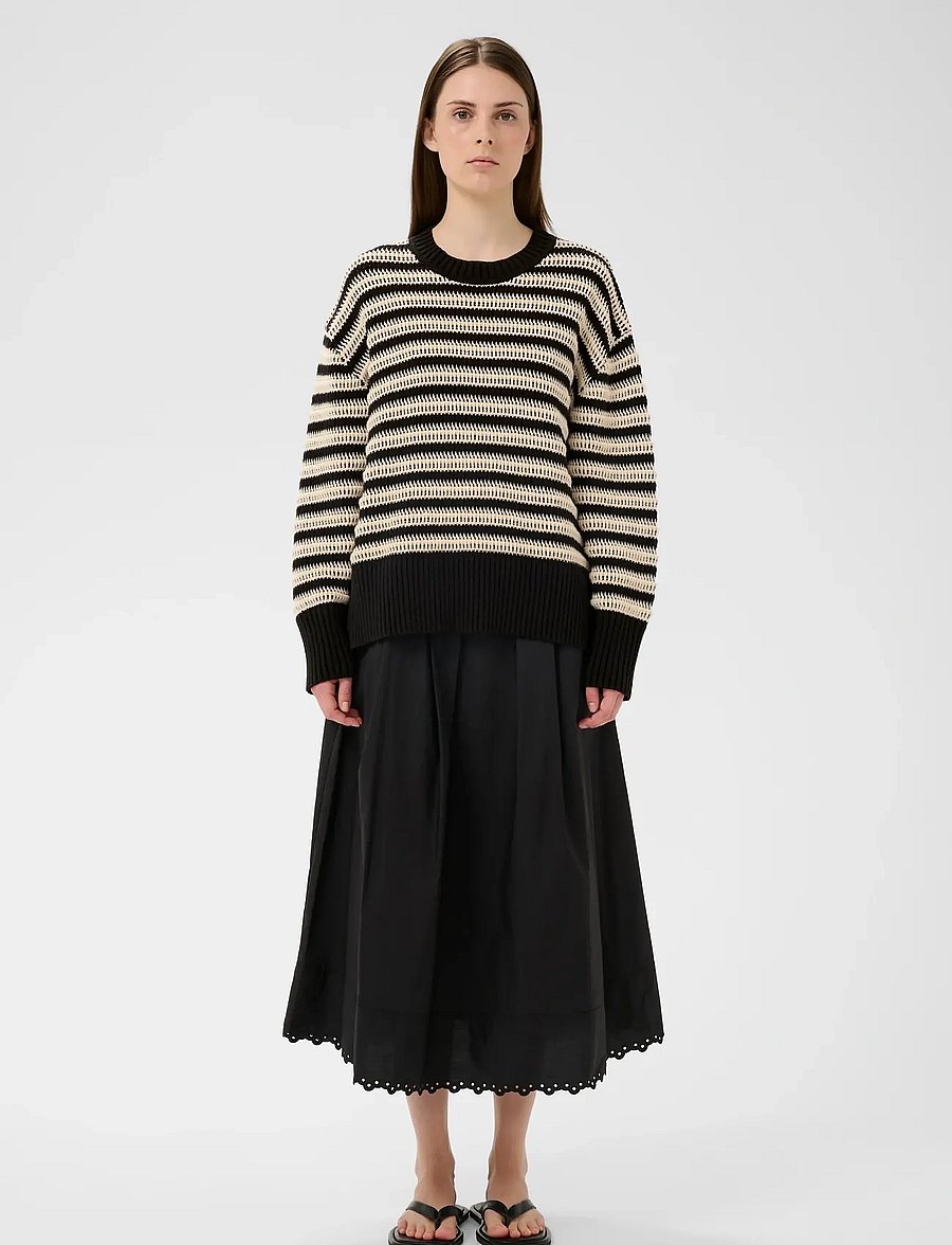 InWear - MOSKAIW PULLOVER - pullover - black/ whisper white - 3