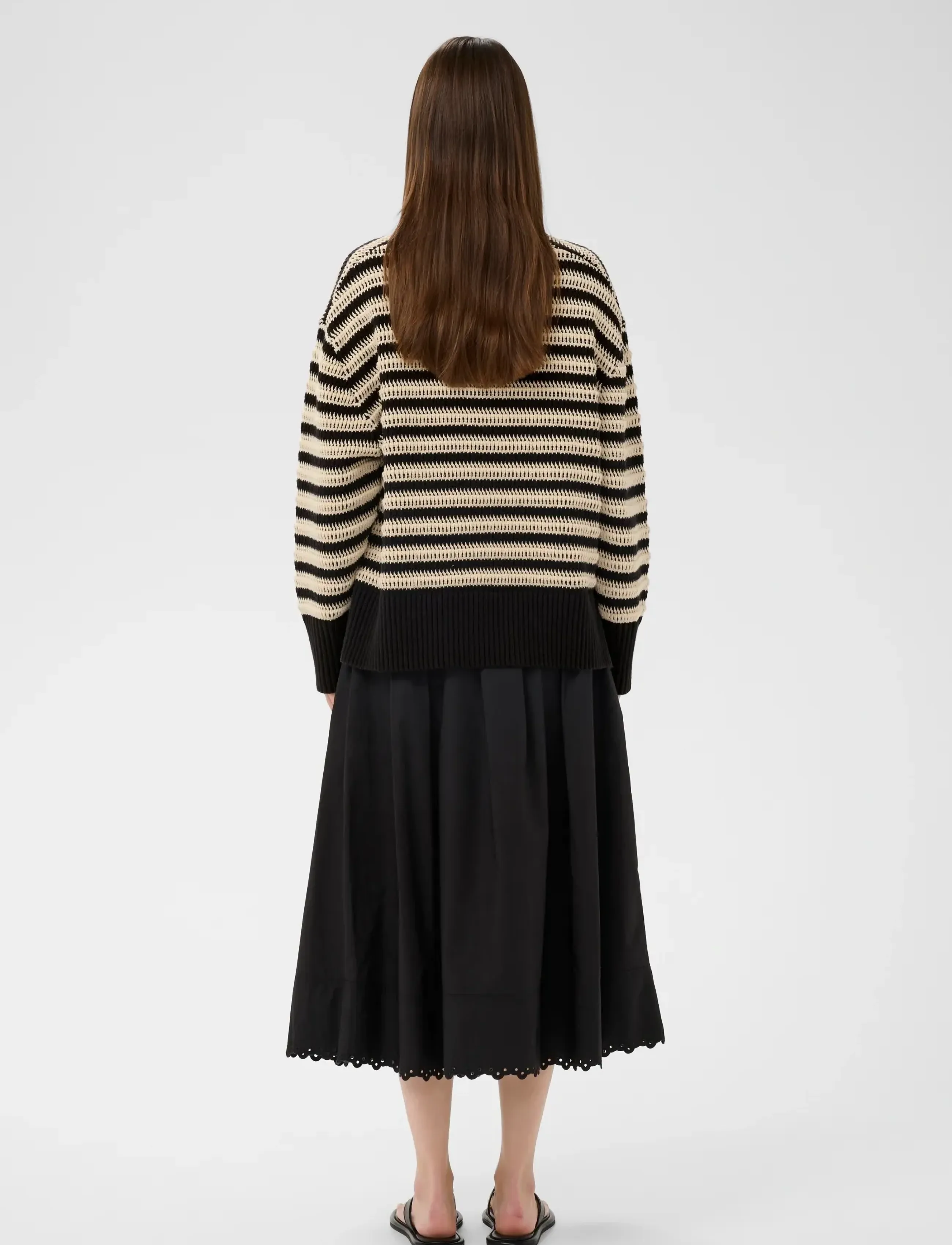 InWear - MOSKAIW PULLOVER - džemprid - black/ whisper white - 4
