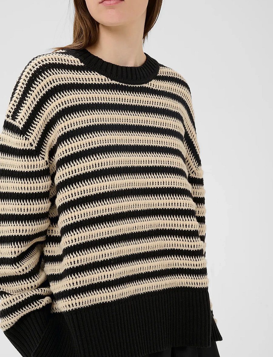 InWear - MOSKAIW PULLOVER - pullover - black/ whisper white - 5