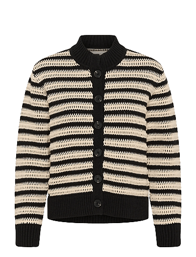 InWear MOSKAIW CARDIGAN - InWear - BLACK/ WHISPER WHITE / black