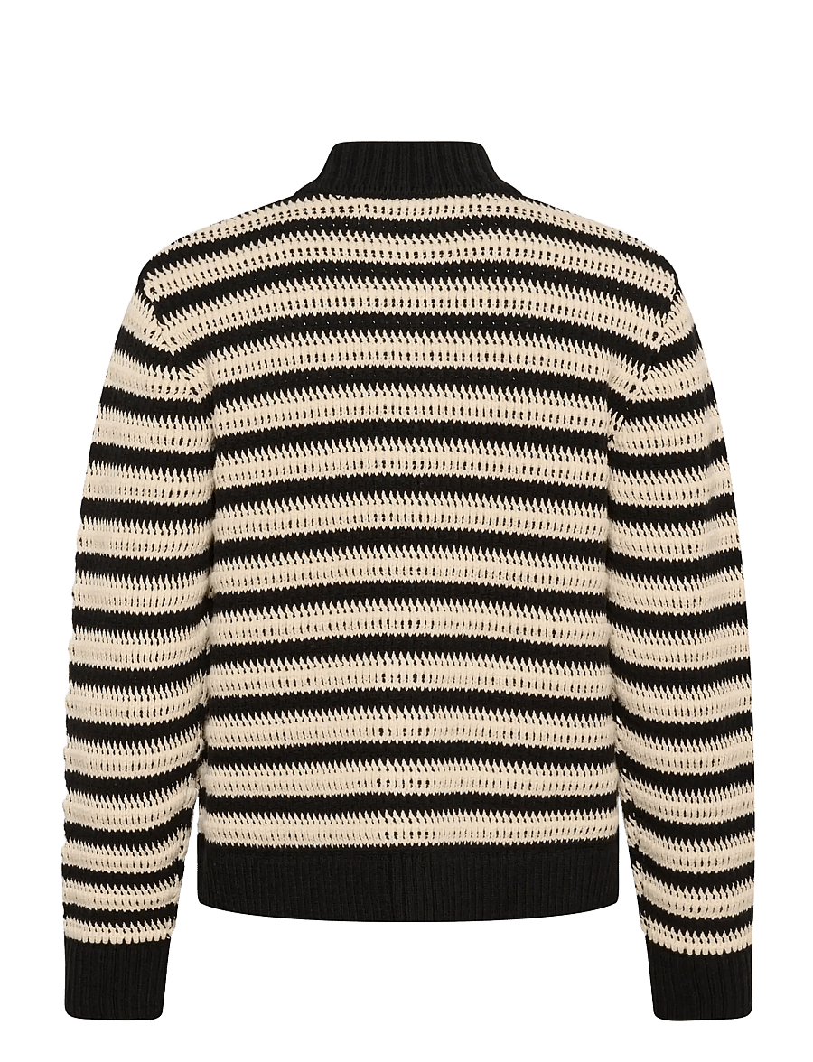 InWear - MOSKAIW CARDIGAN - koftor - black/ whisper white - 2