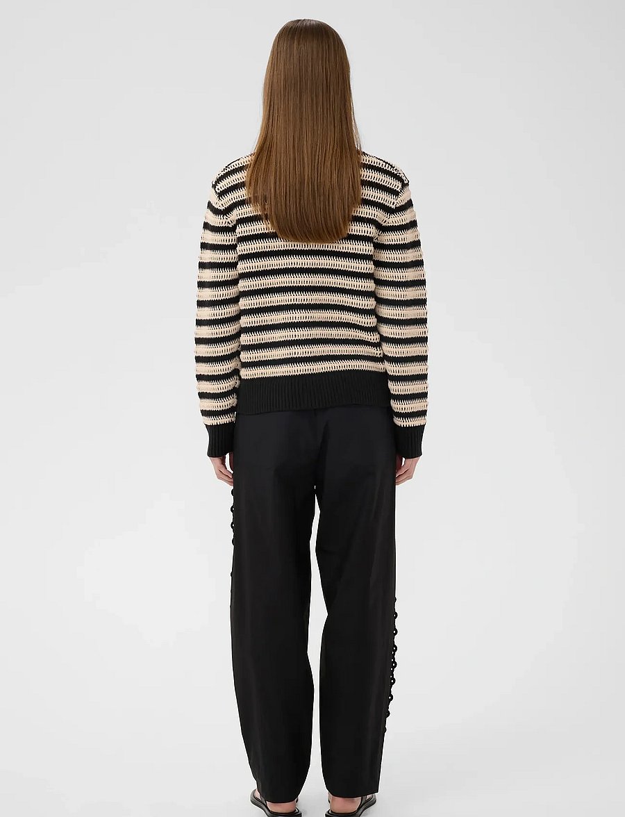 InWear - MOSKAIW CARDIGAN - koftor - black/ whisper white - 4