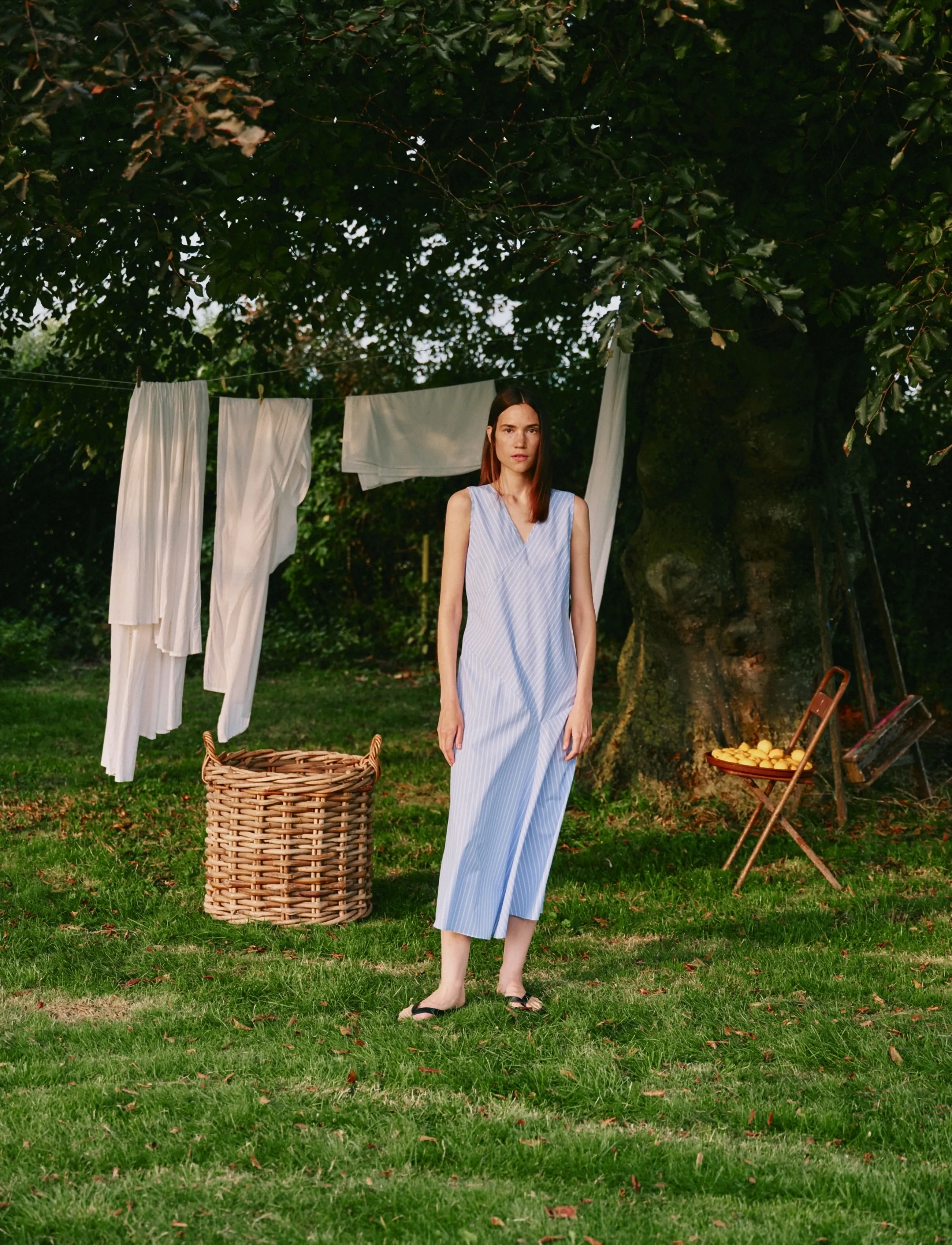 InWear RAELYNNIW DRESS - Sukienki - BLUE YD SUMMER STRIPE / blue