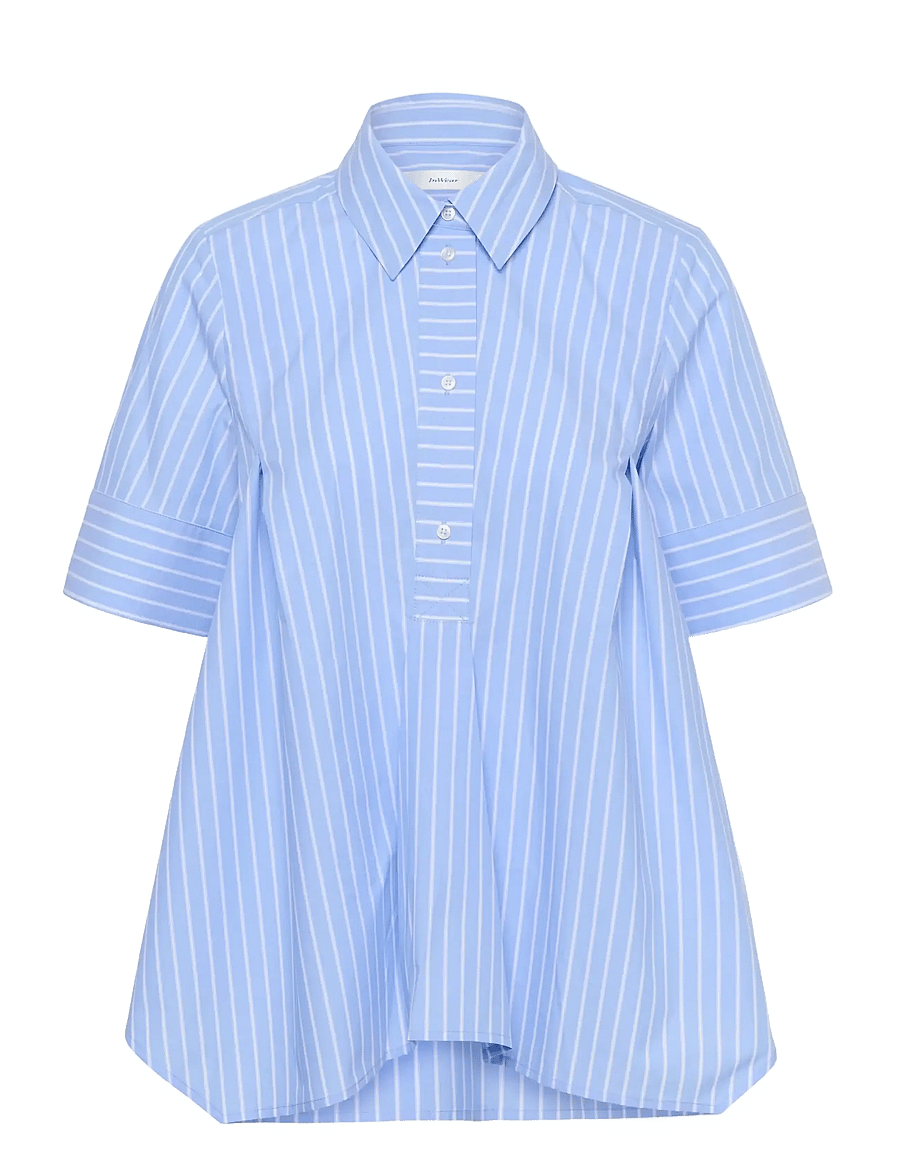 InWear - RAELYNNIW SHIRT - kurzärmlige hemden - blue yd summer stripe - 1
