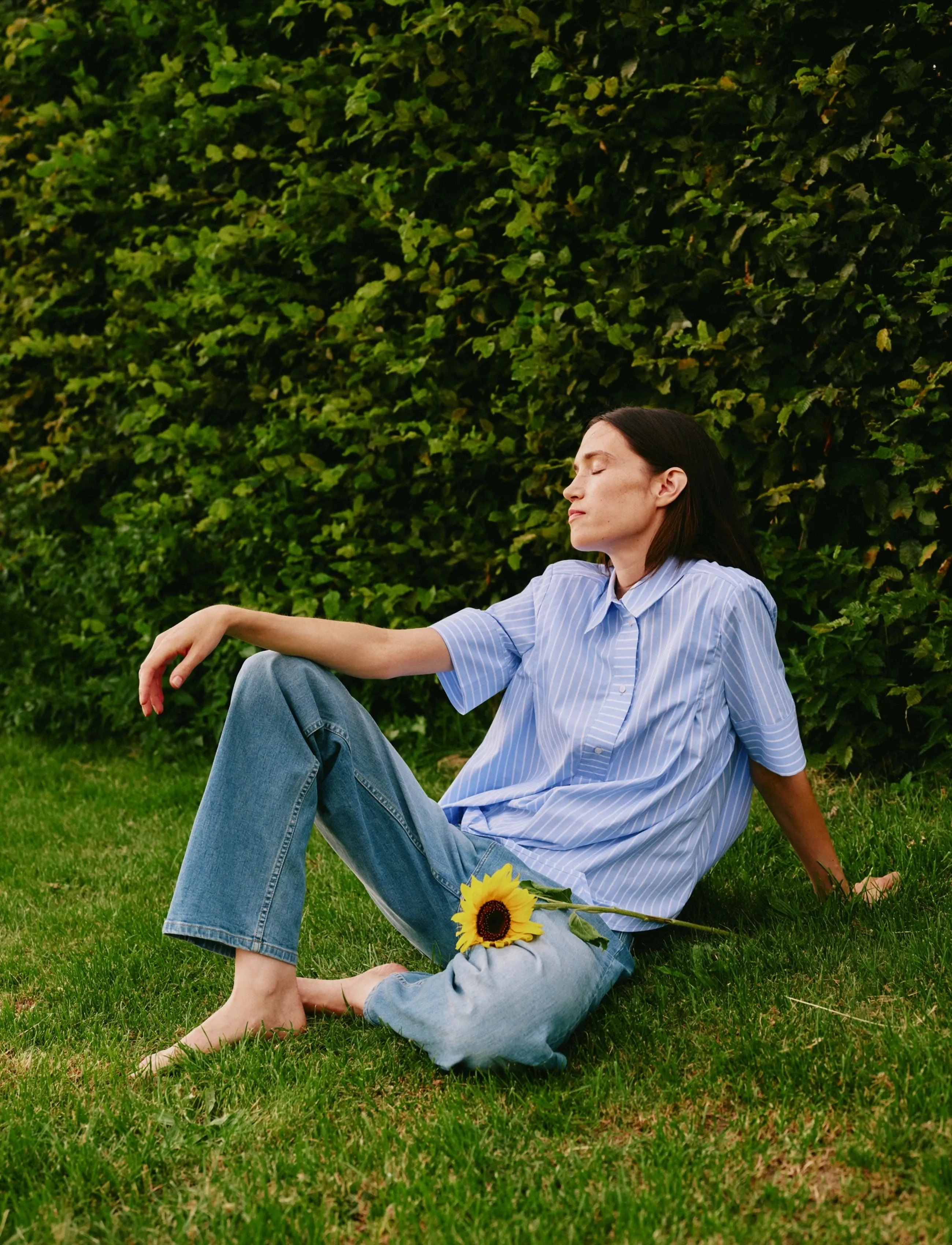 InWear - RAELYNNIW SHIRT - kortærmede skjorter - blue yd summer stripe - 3