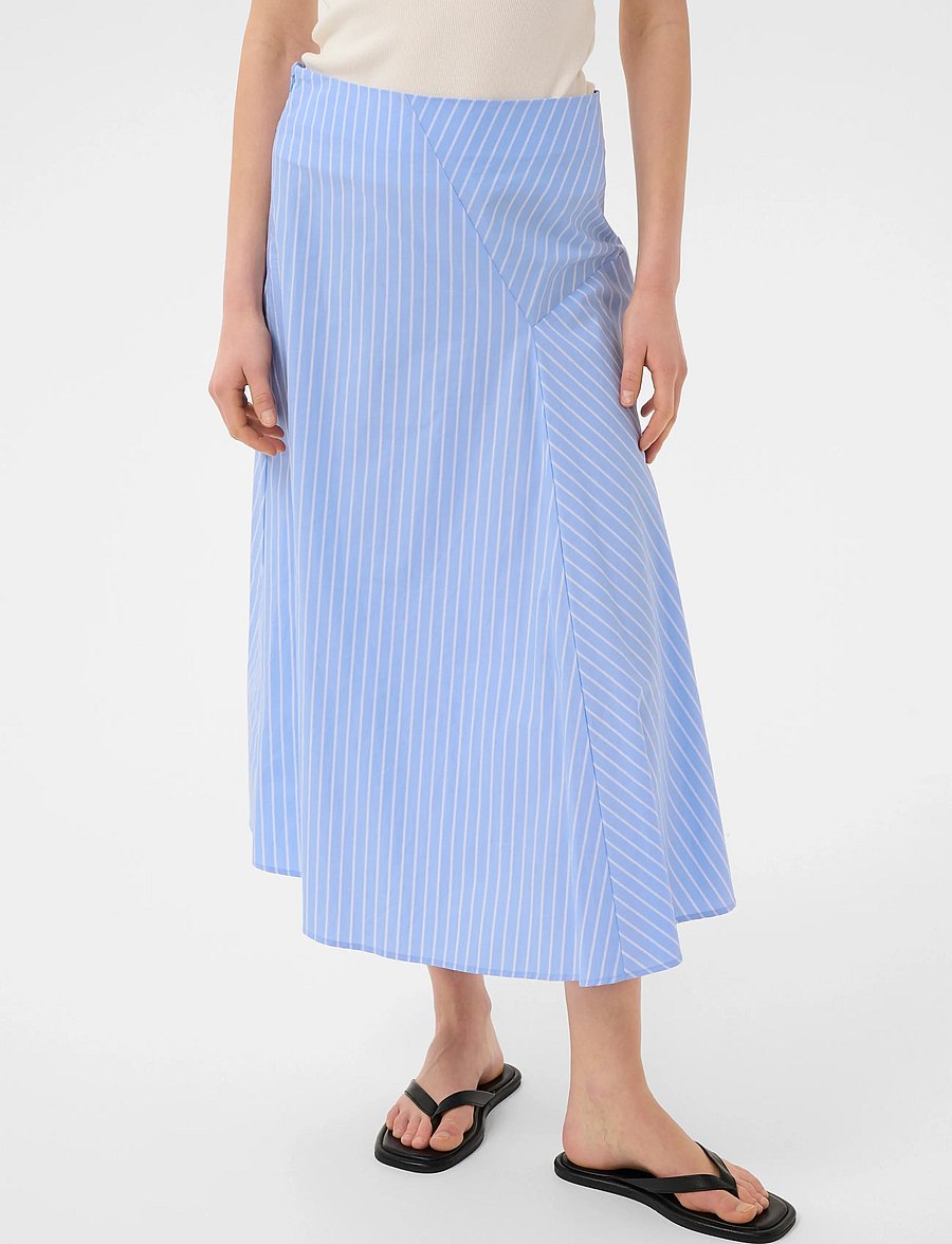 InWear - RAELYNNIW SKIRT - midi nederdele - blue yd summer stripe - 0