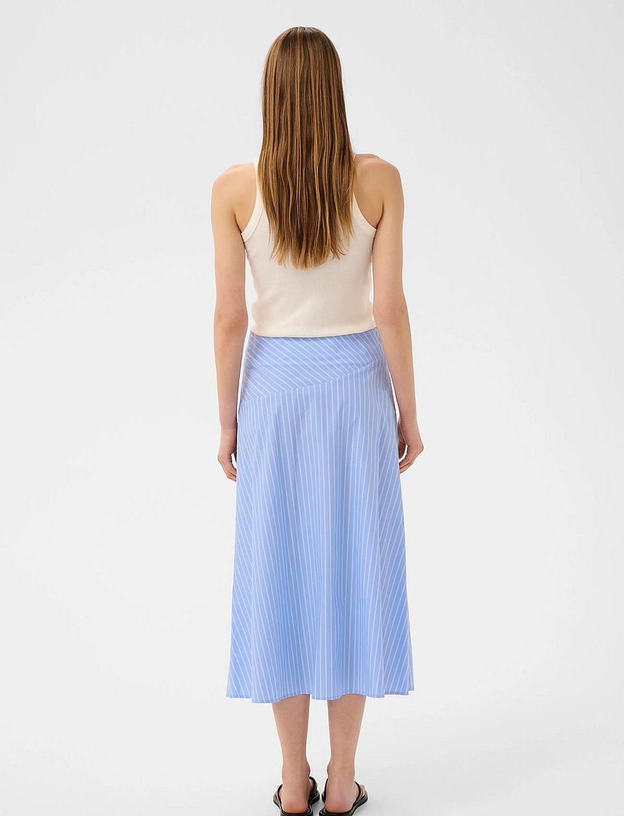 InWear - RAELYNNIW SKIRT - midi nederdele - blue yd summer stripe - 4