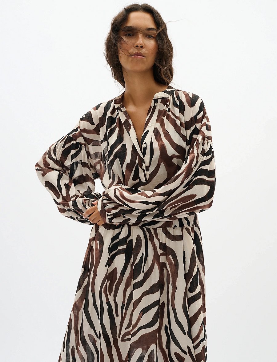 InWear - ROSALIEIW DRESS - maxi kjoler - haze zebrah - 5