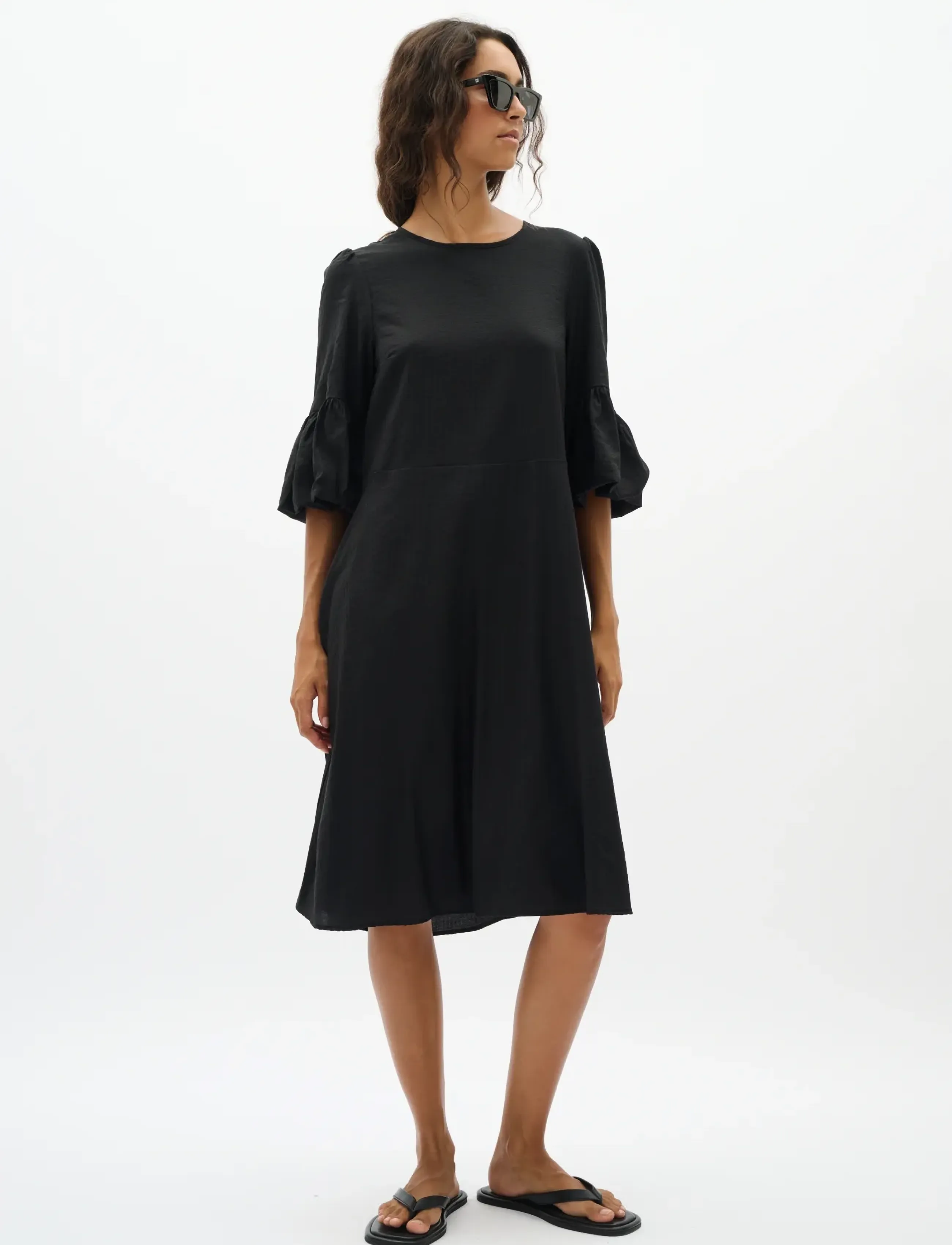 InWear REESEIW DRESS - Midi-jurken - BLACK / black