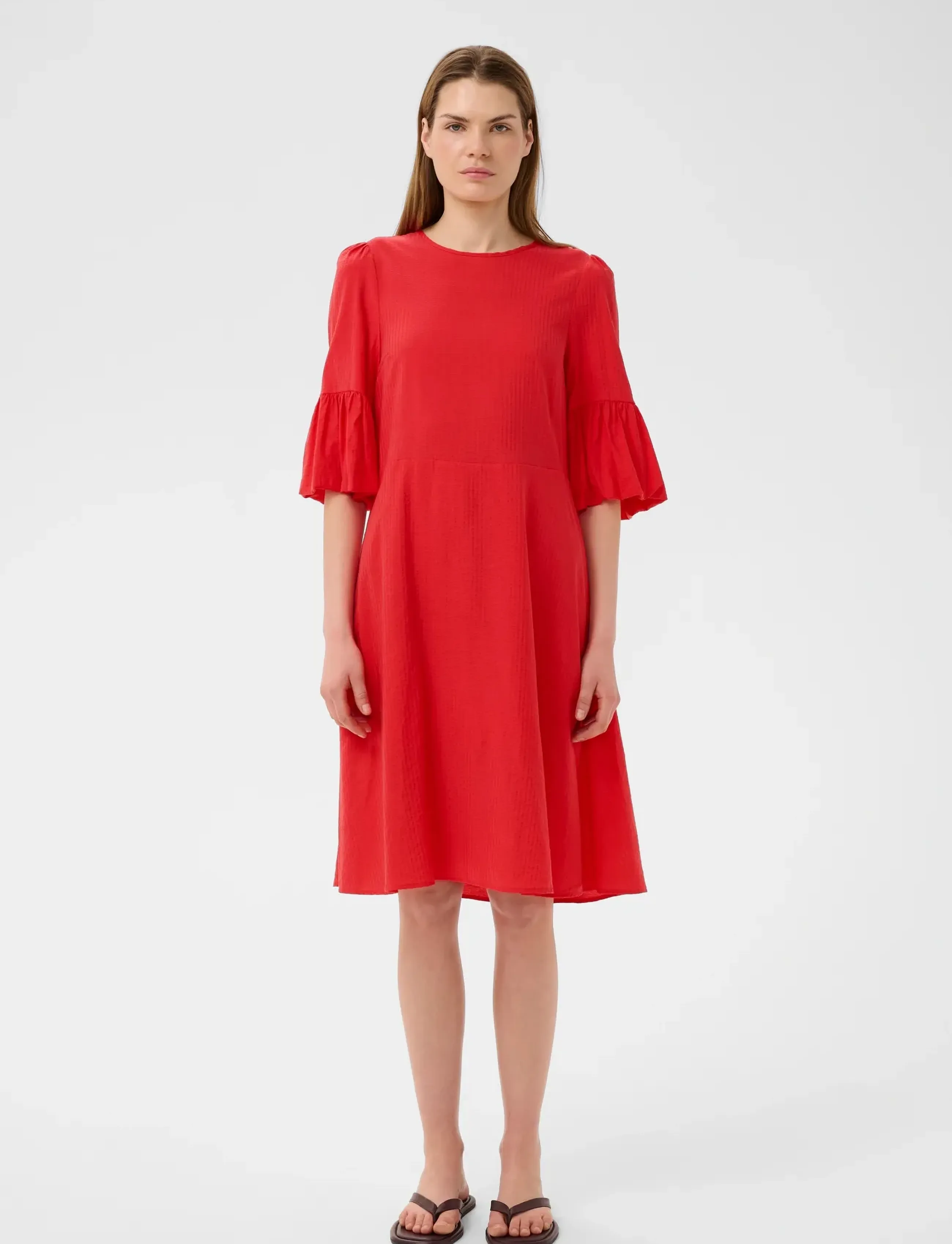 InWear Reeseiw Dress, 38, Red, Kjoler > Knælange Og Midi, Dame