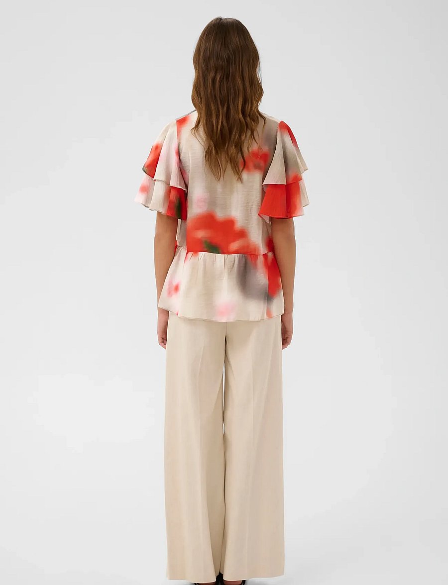 InWear - REAGANIW TOP - kortærmede bluser - large blurred poppies - 4