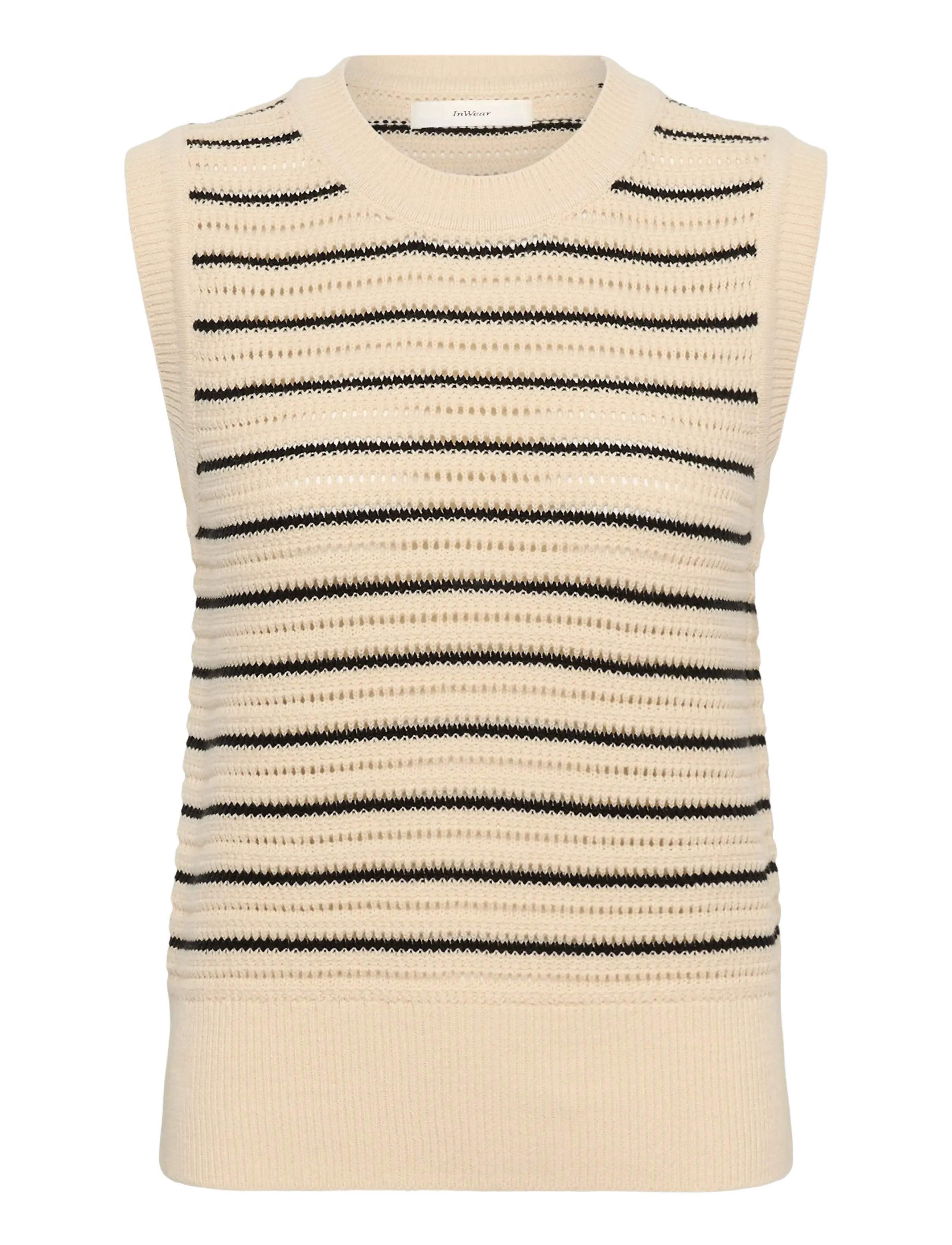 InWear NELLIIW TOP - Westen - BLACK/ WHISPER WHITE / cream