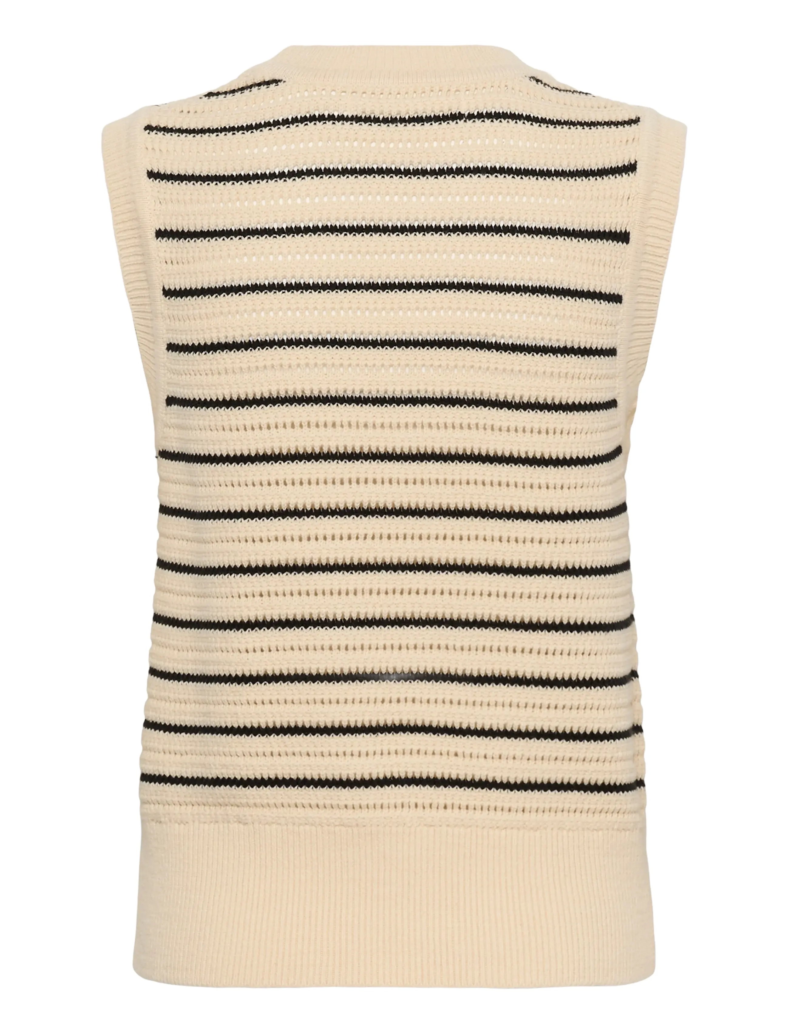InWear - NELLIIW TOP - strickwesten - black/ whisper white - 2