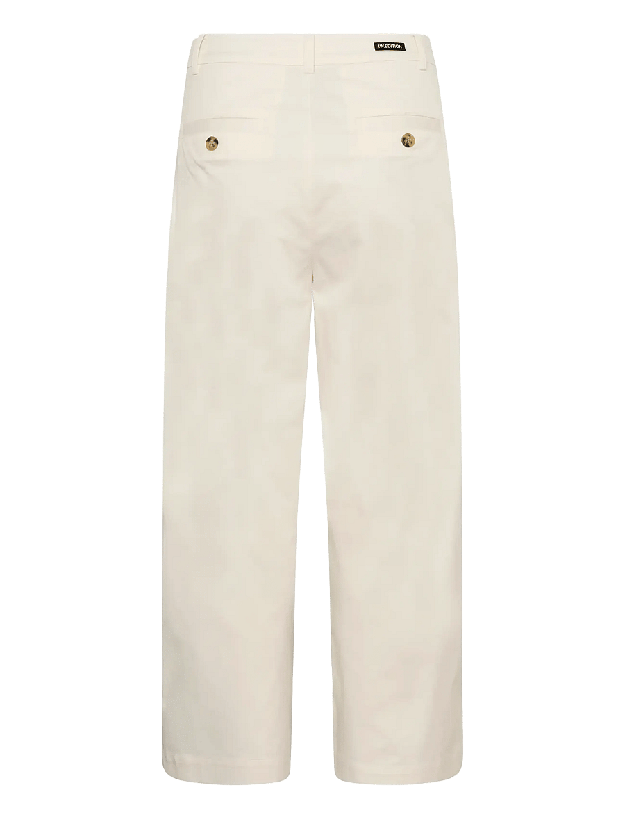 InWear - ELVIA SINIKKA PANTS - laia säärega püksid - vanilla - 1