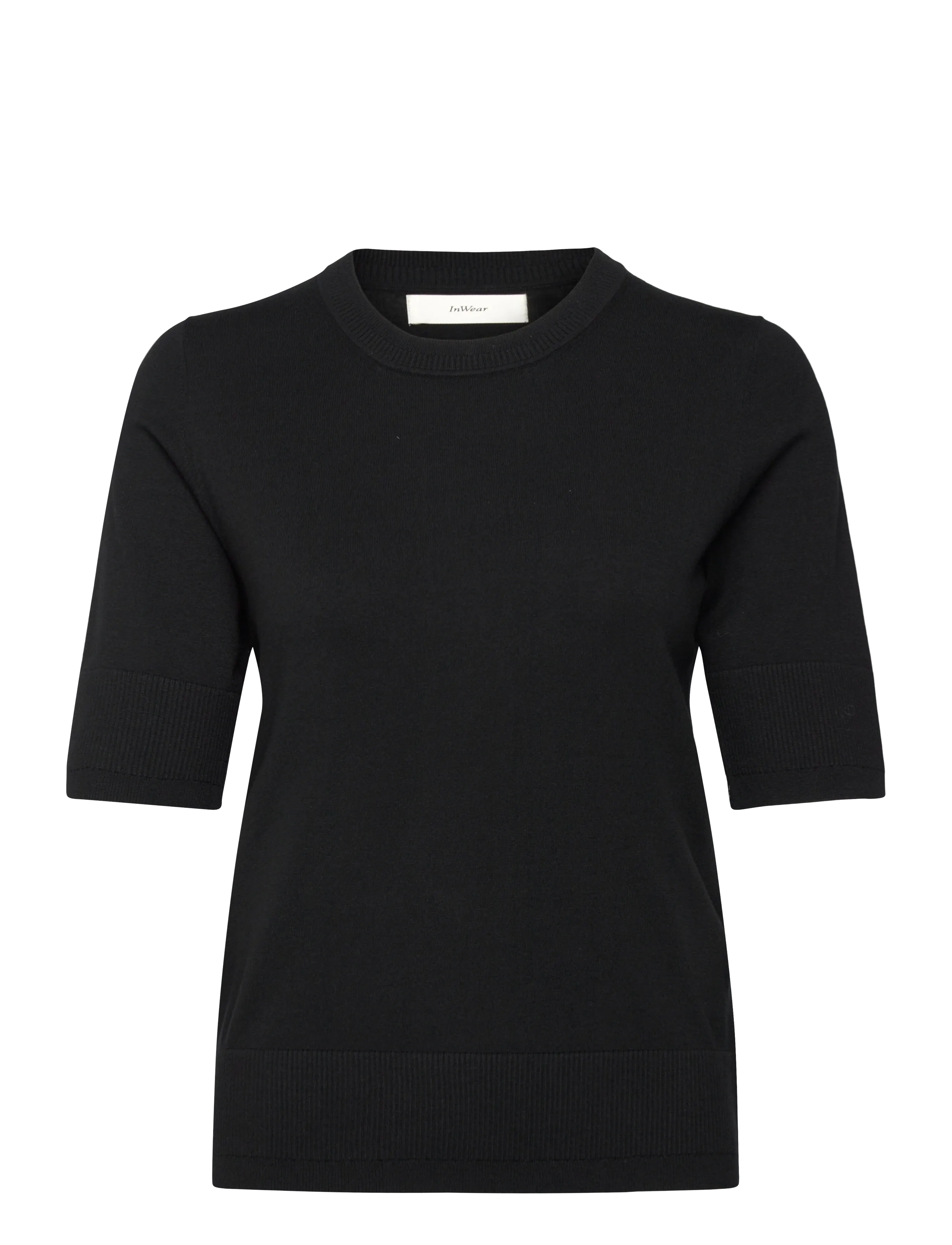 InWear MIKOIW CORE TEE - T-Shirts & Tops - BLACK / black