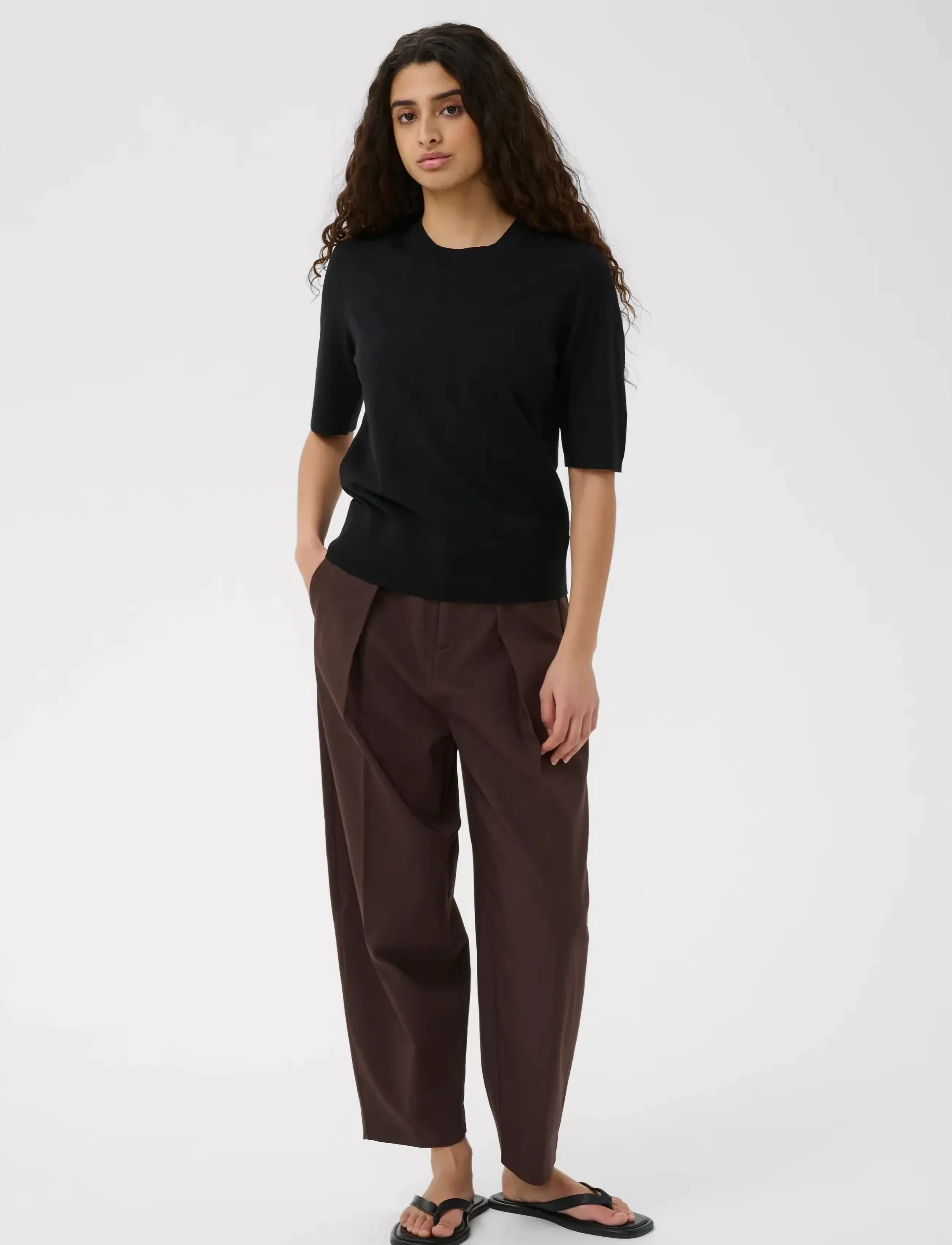 InWear MIKOIW CORE TEE - InWear - BLACK / black