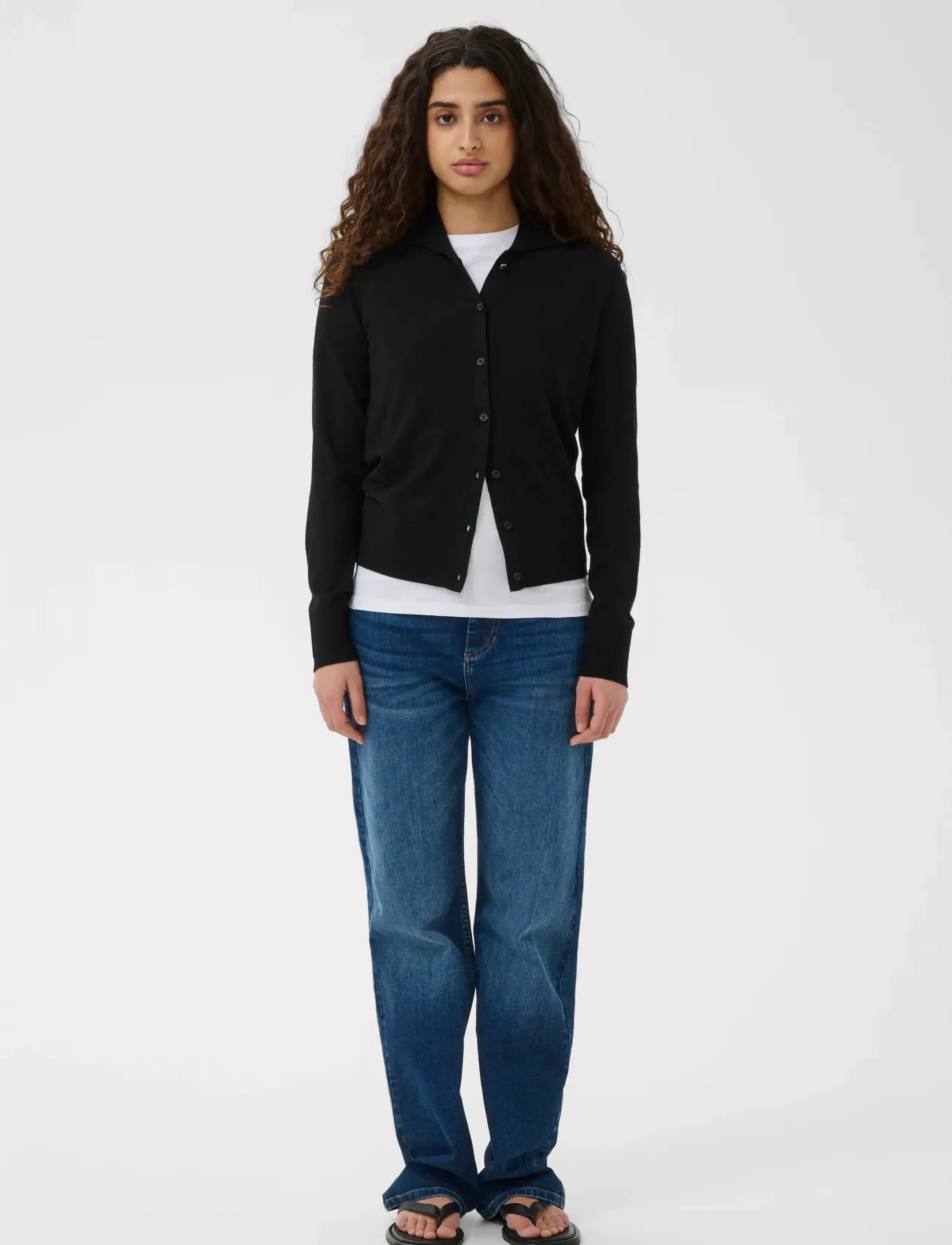 InWear Mikoiw Core Cardigan, XS, Black, Strik > Cardigans, Dame