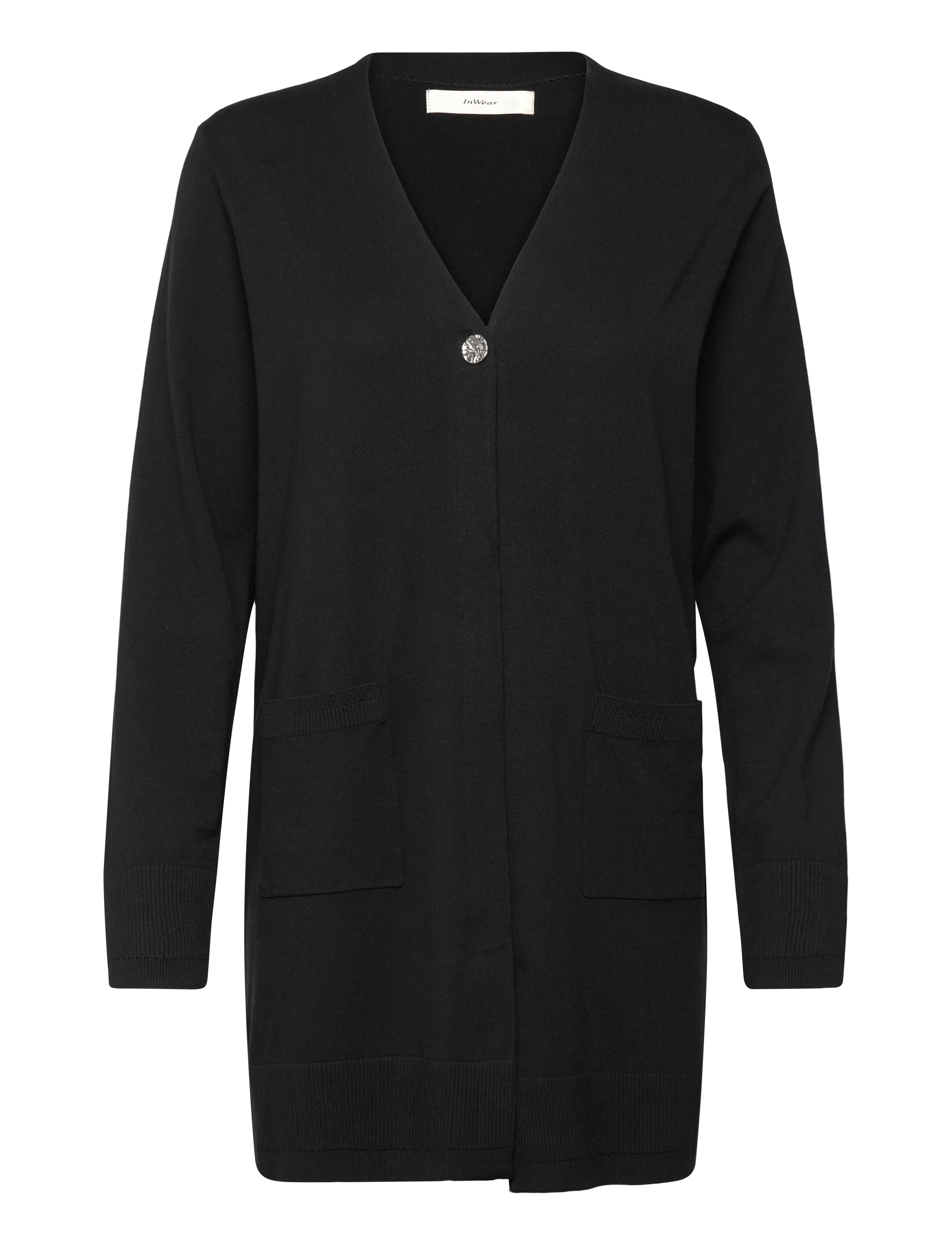 InWear MIKOIW CORE LONG CARDIGAN - Kläder - BLACK / black