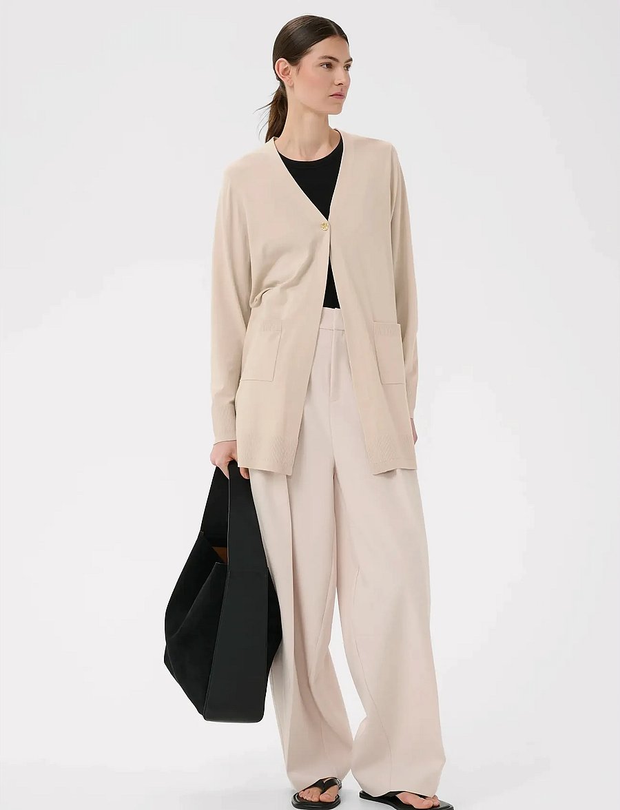 InWear - MIKOIW CORE LONG CARDIGAN - strickjacken - haze - 0