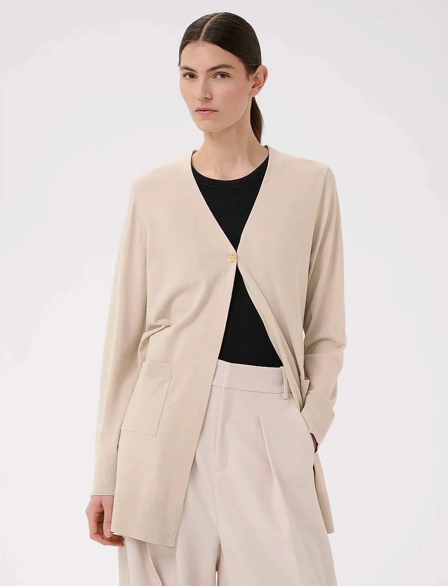 InWear - MIKOIW CORE LONG CARDIGAN - strickjacken - haze - 4