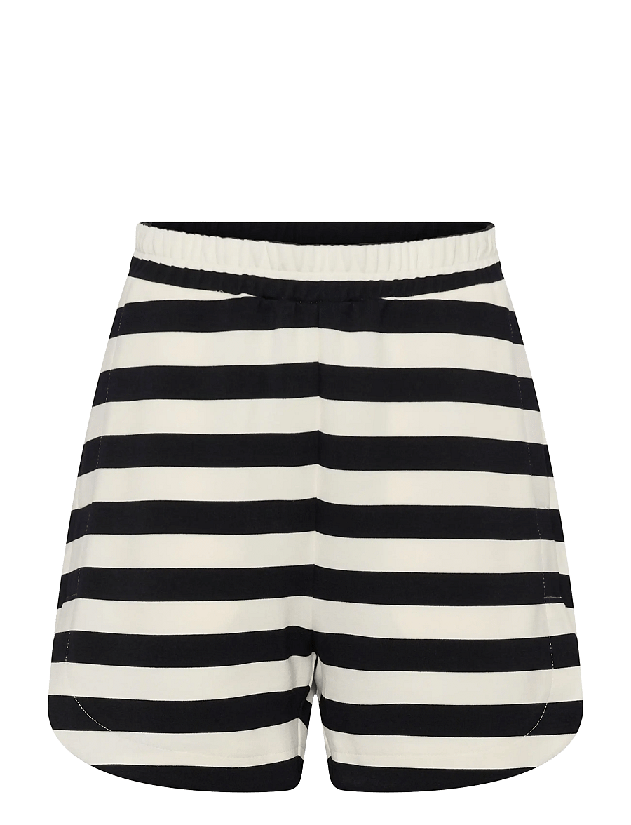 InWear - ELORAIW HENNIE SHORTS - freizeitshorts - black / whisper white stripe - 1