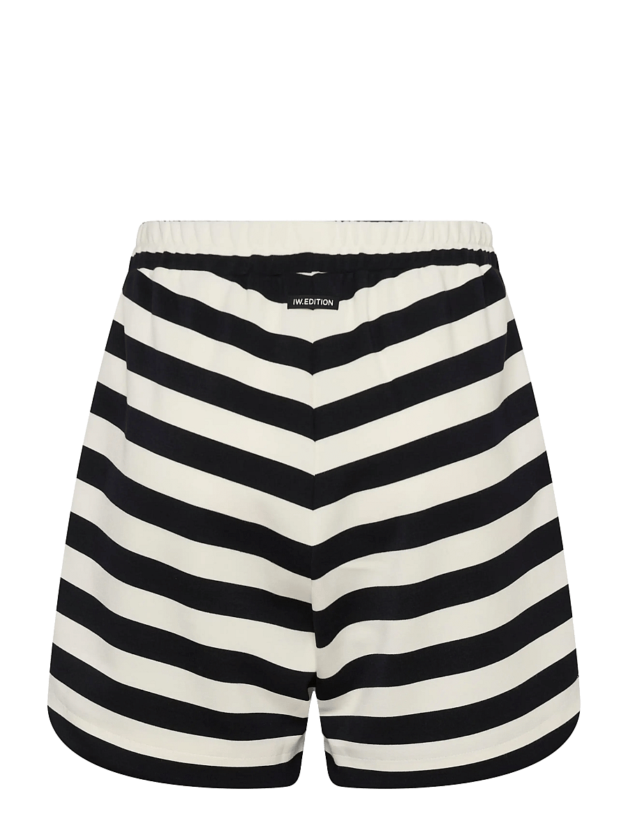 InWear - ELORAIW HENNIE SHORTS - freizeitshorts - black / whisper white stripe - 2