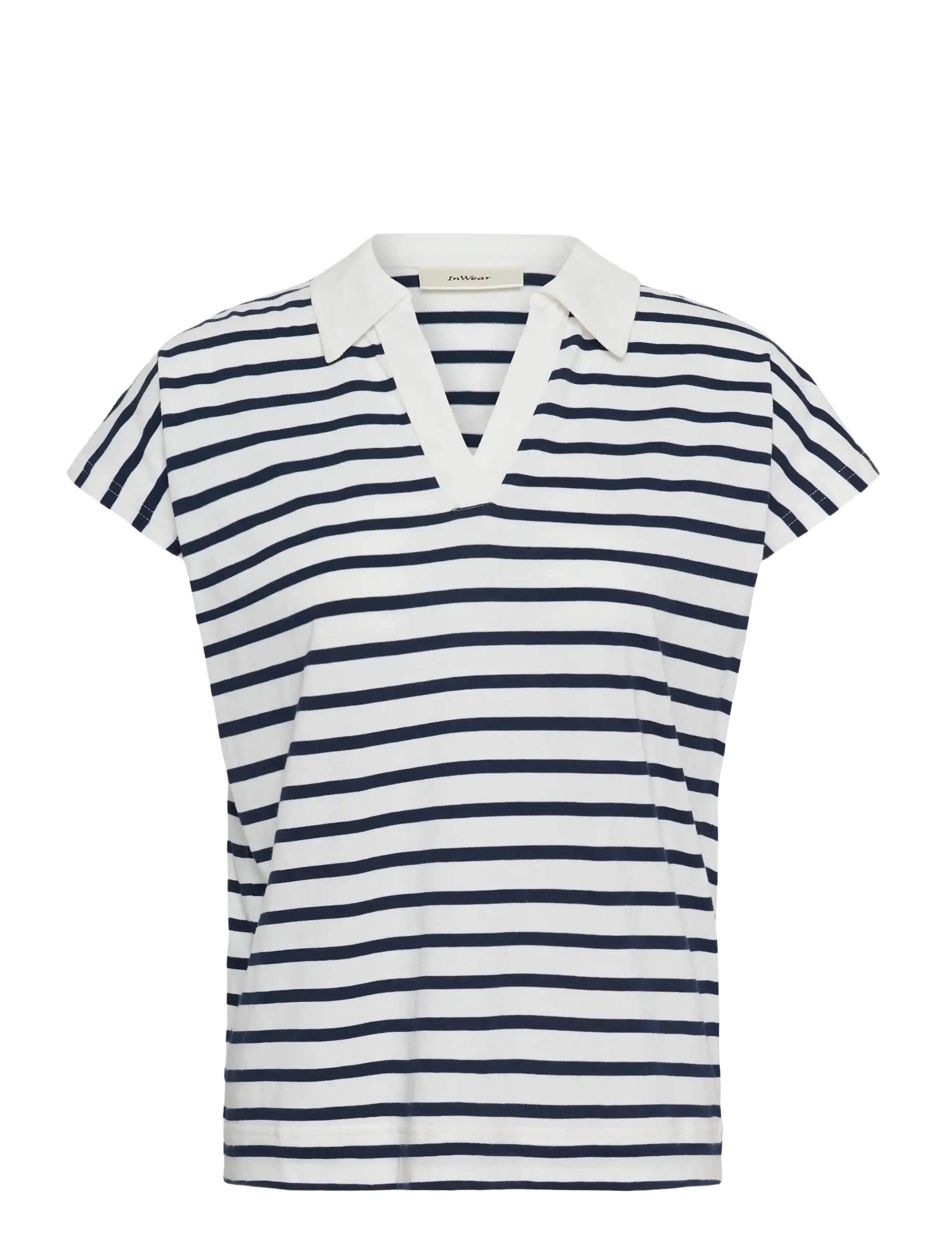 InWear PFIAIW POLO TSHIRT - Kleidung - MARITIME SLIM STRIPE / black