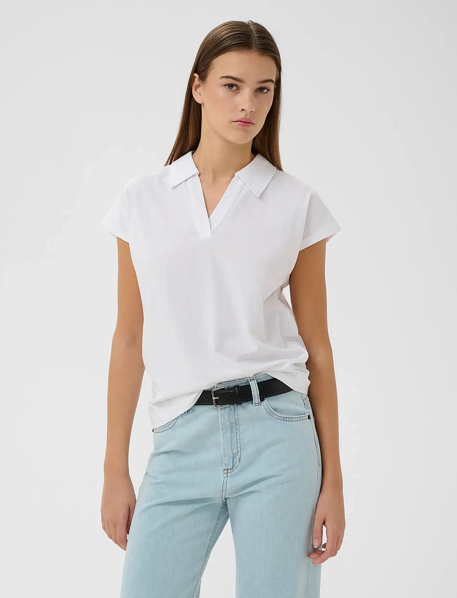 InWear - PFIAIW POLO TSHIRT - polo shirts - pure white - 0