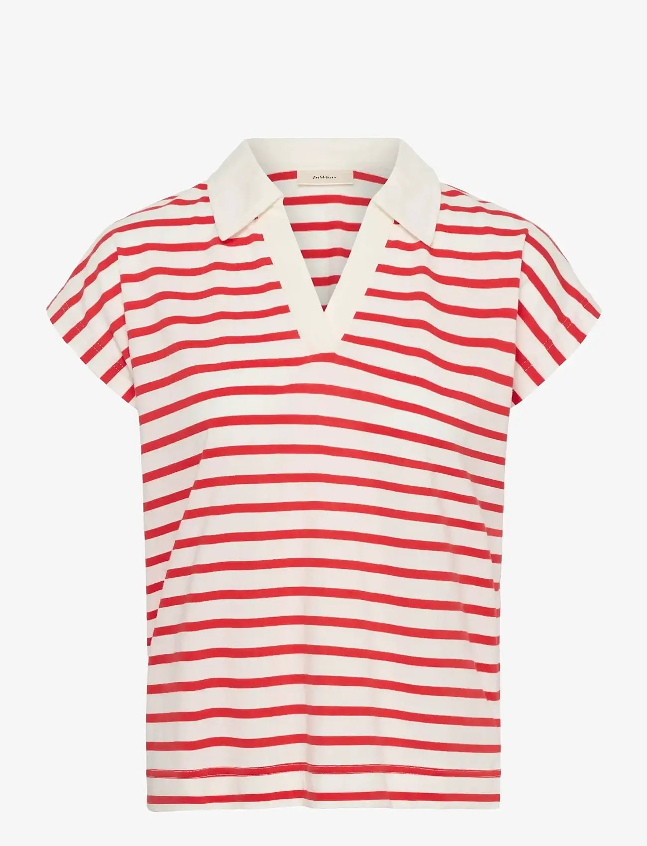 InWear - PFIAIW POLO TSHIRT - poloer - red slim stripe - 1