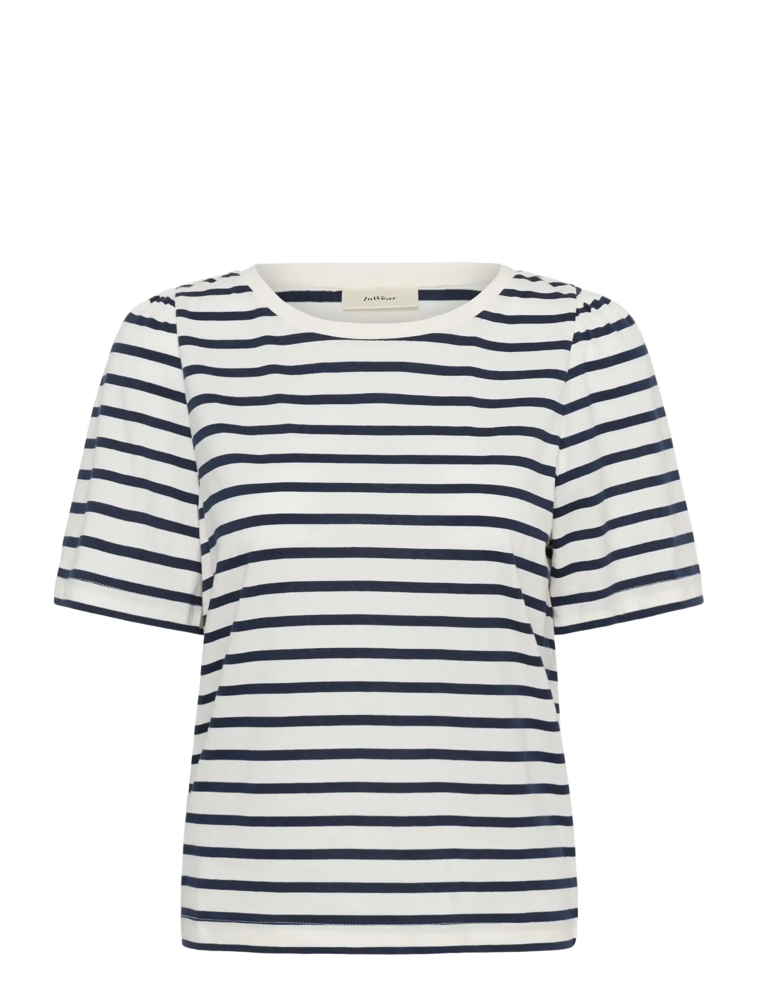 InWear PFIAIW GATHERING TSHIRT - Söfn - MARITIME SLIM STRIPE / black