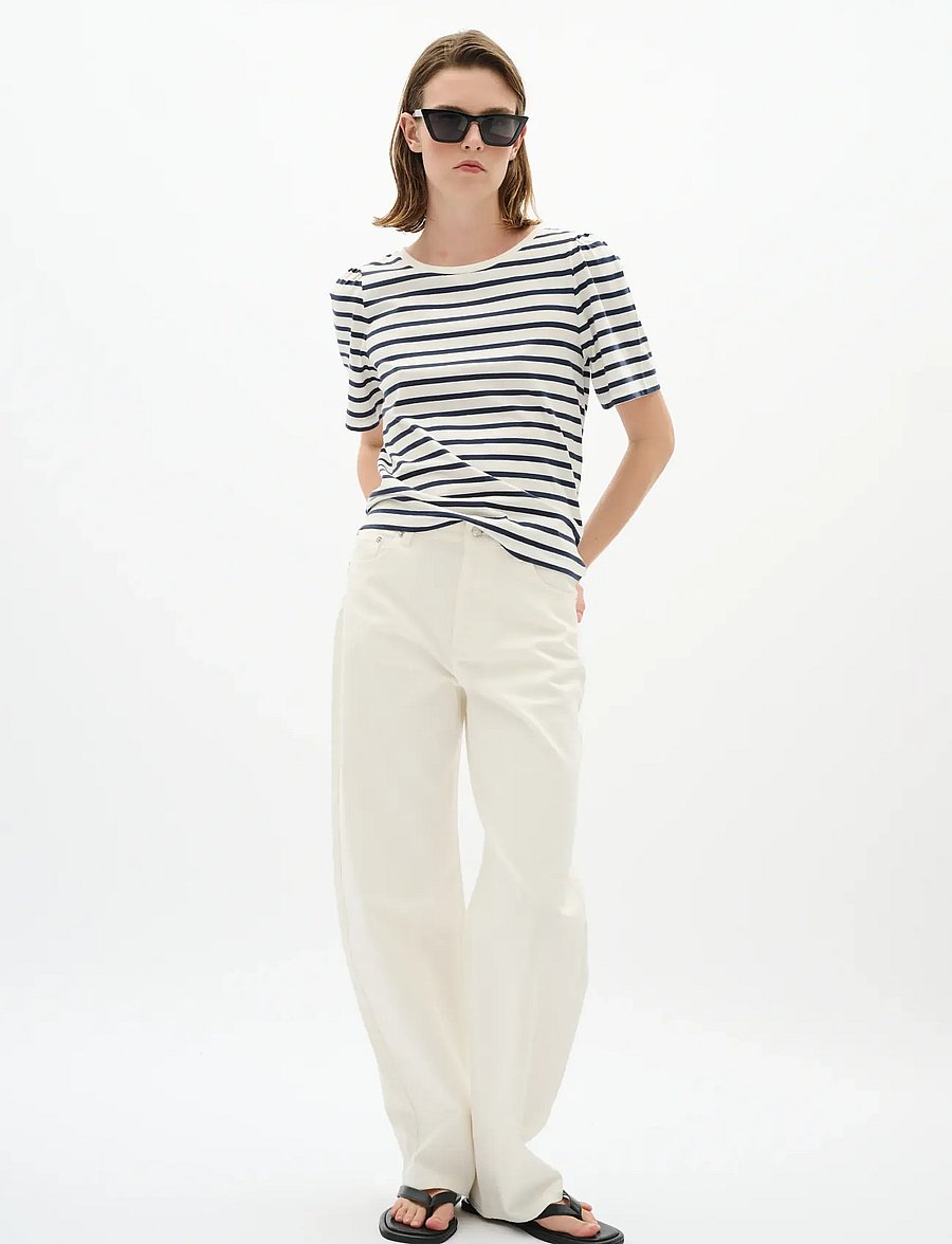 InWear - PFIAIW GATHERING TSHIRT - t-shirts - maritime slim stripe - 0