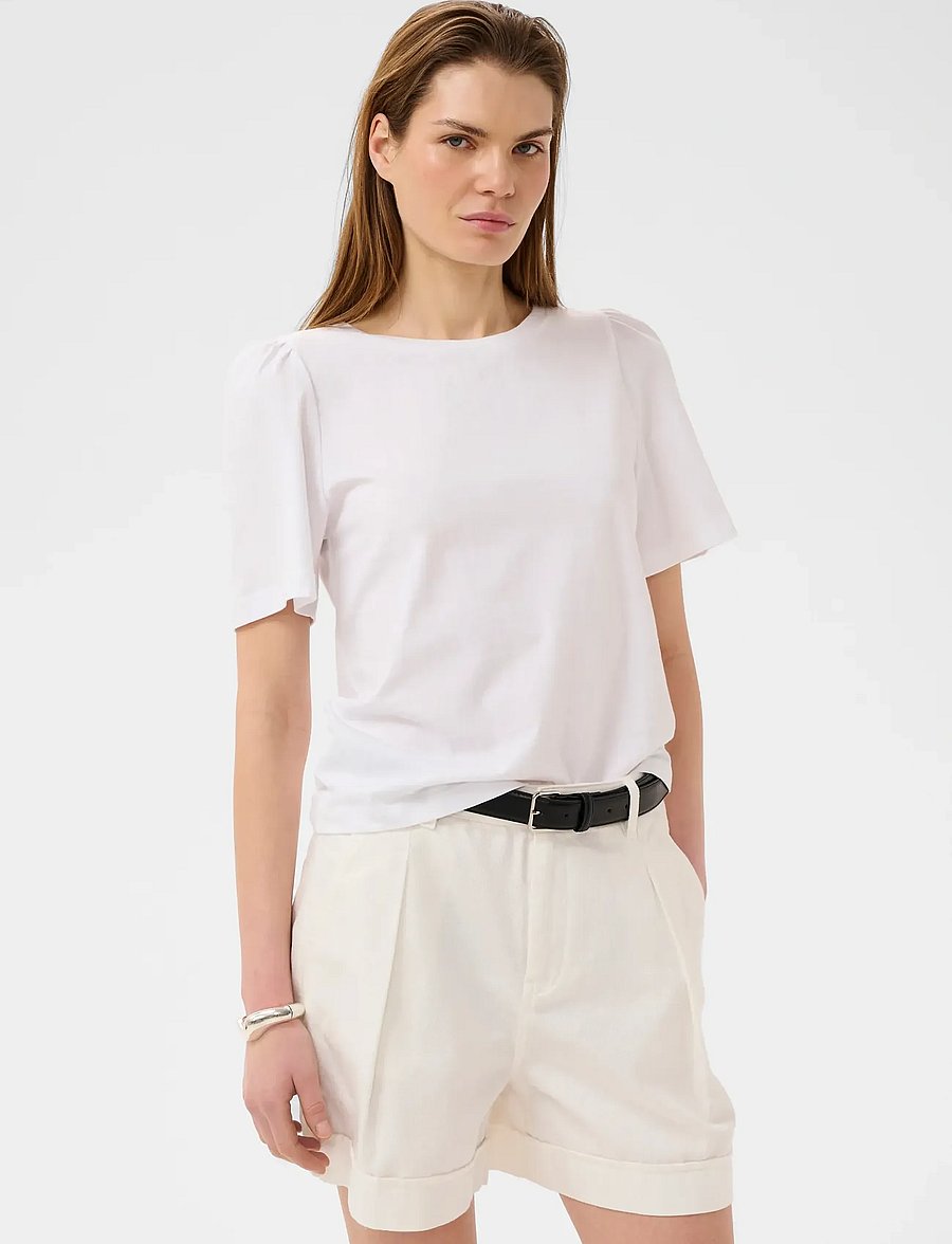 InWear - PFIAIW GATHERING TSHIRT - t-shirts - pure white - 0