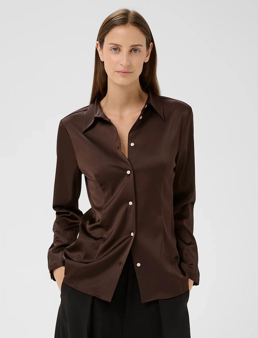InWear - LAKEIW SHIRT - pitkähihaiset kauluspaidat - coffee bean - 0