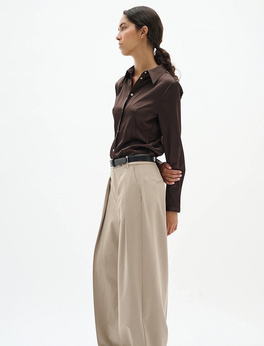 InWear - LAKEIW SHIRT - pitkähihaiset kauluspaidat - coffee bean - 4