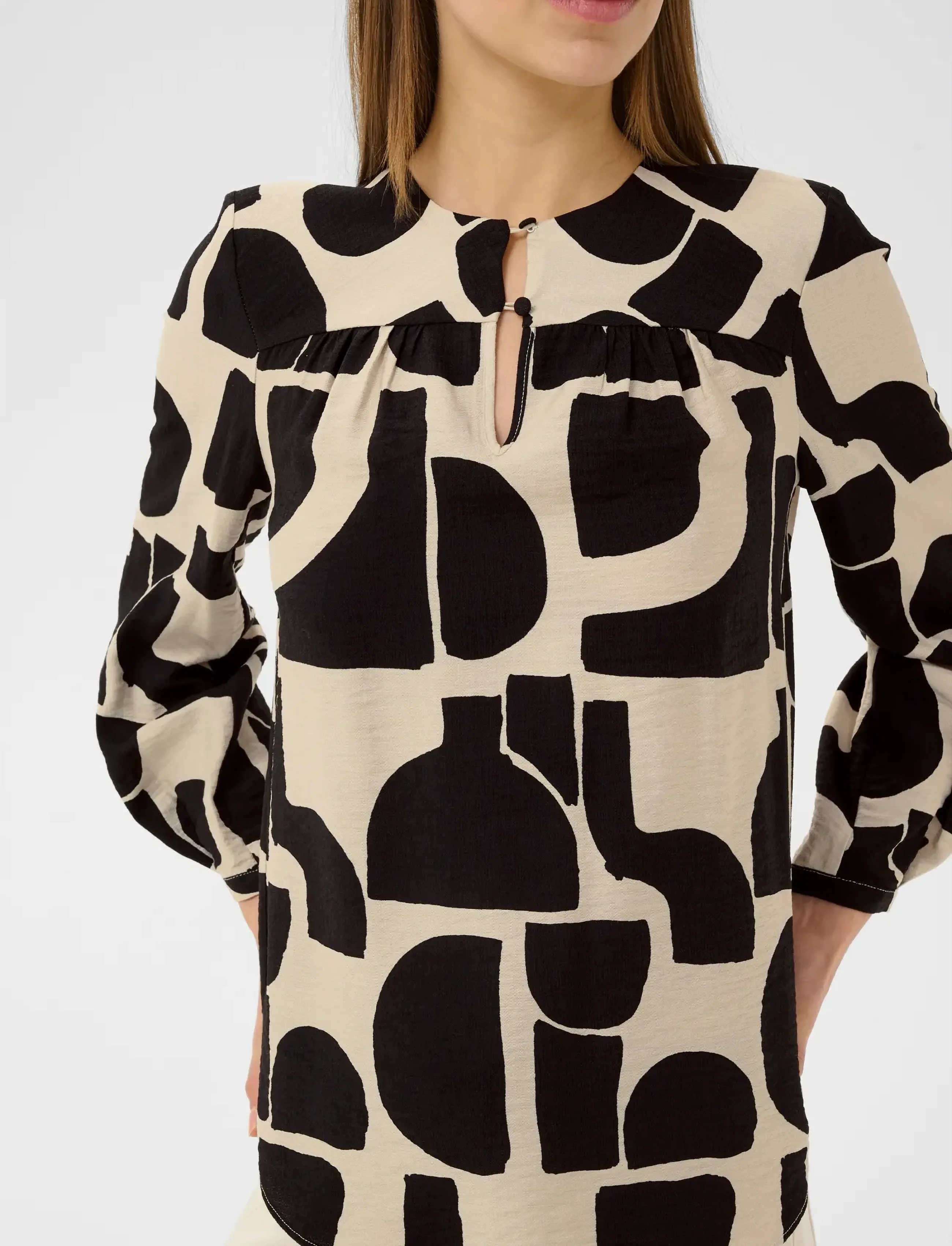 InWear - LYNNIW BLOUSE - palaidinės ilgomis rankovėmis - black soft blocks - 5