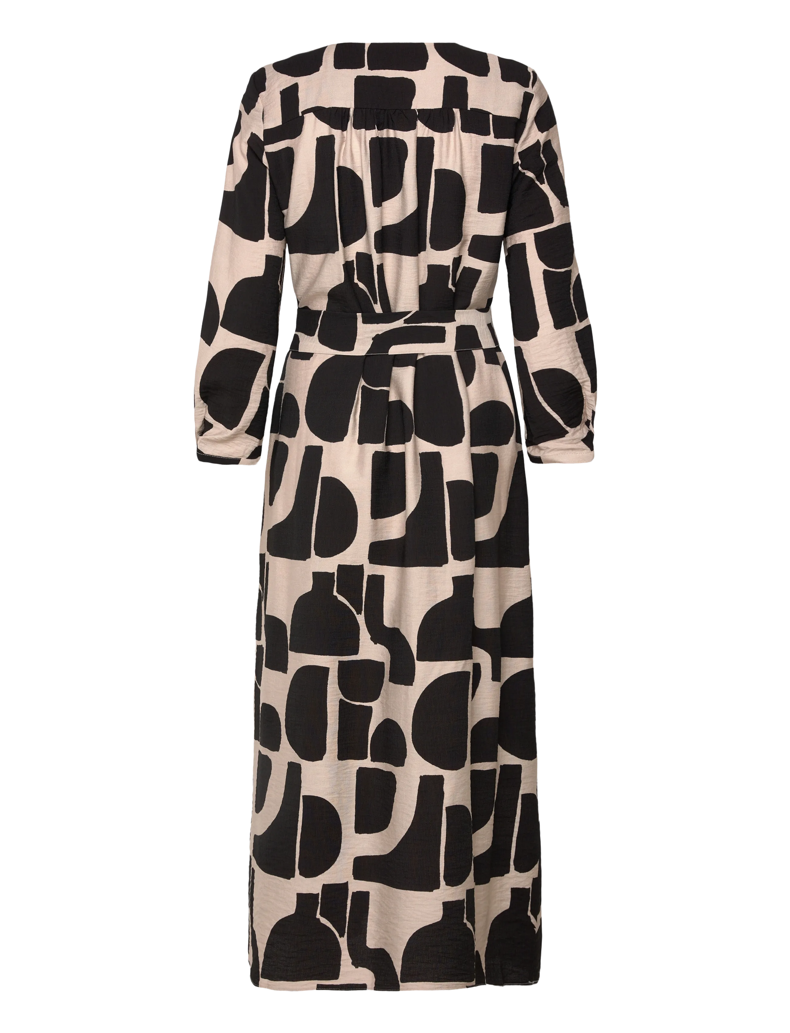 InWear - LYNNIW BELTED DRESS - sumarkjólar - black soft blocks - 2