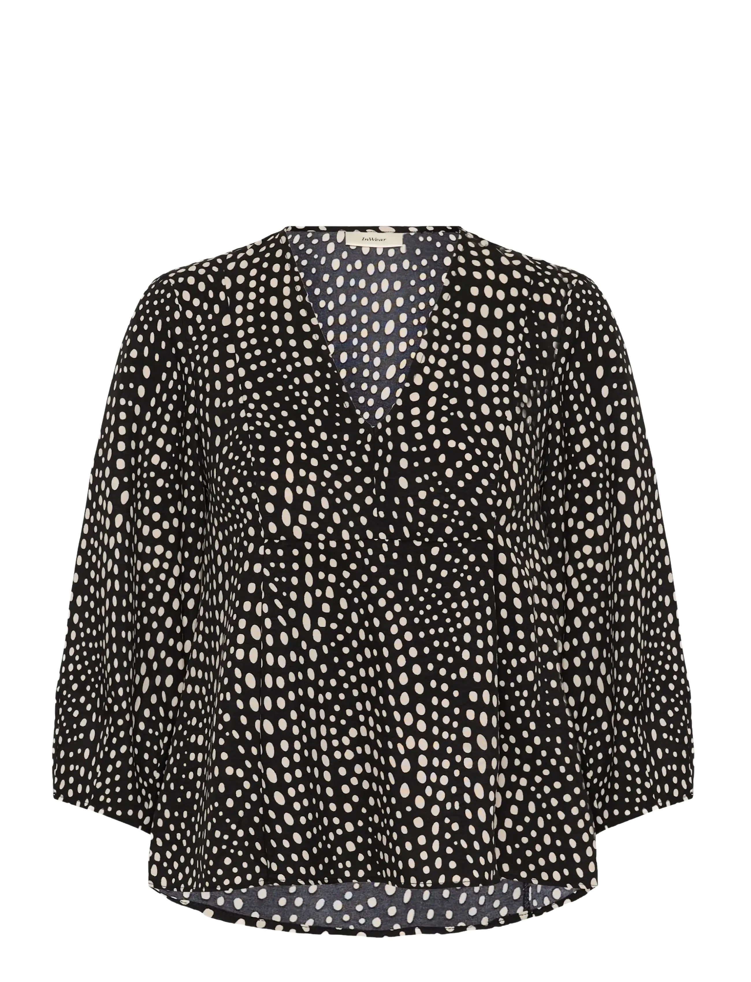InWear LIBERTYIW V-NECK - Nyheder - BLACK FADED DOT / black