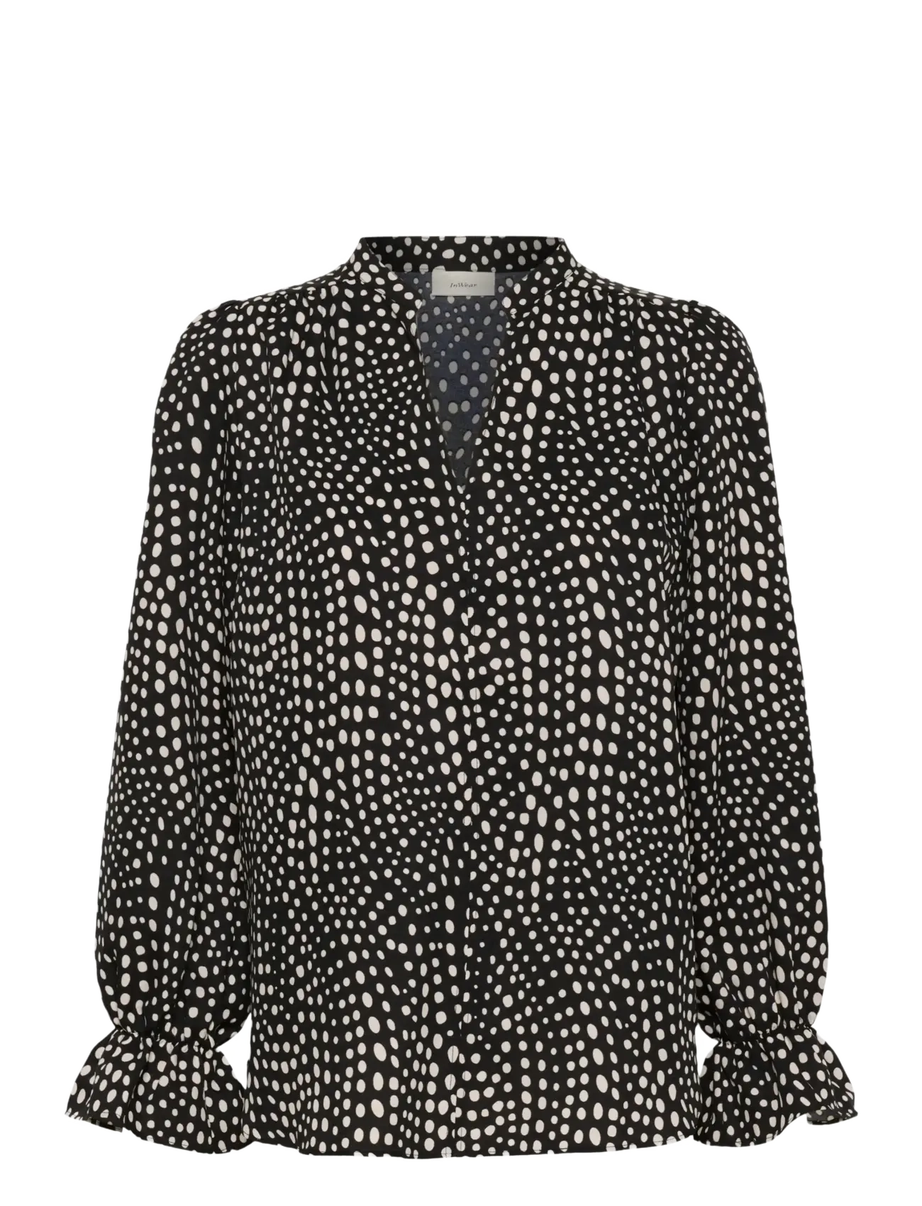 InWear LIBERTYIW BLOUSE - Nyheder - BLACK FADED DOT / black