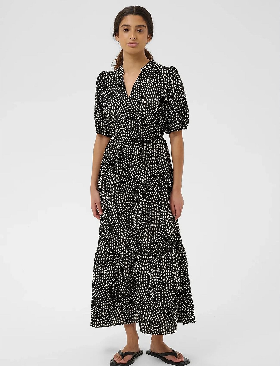 InWear - LIBERTYIW DRESS - sommerkleider - black faded dot - 0