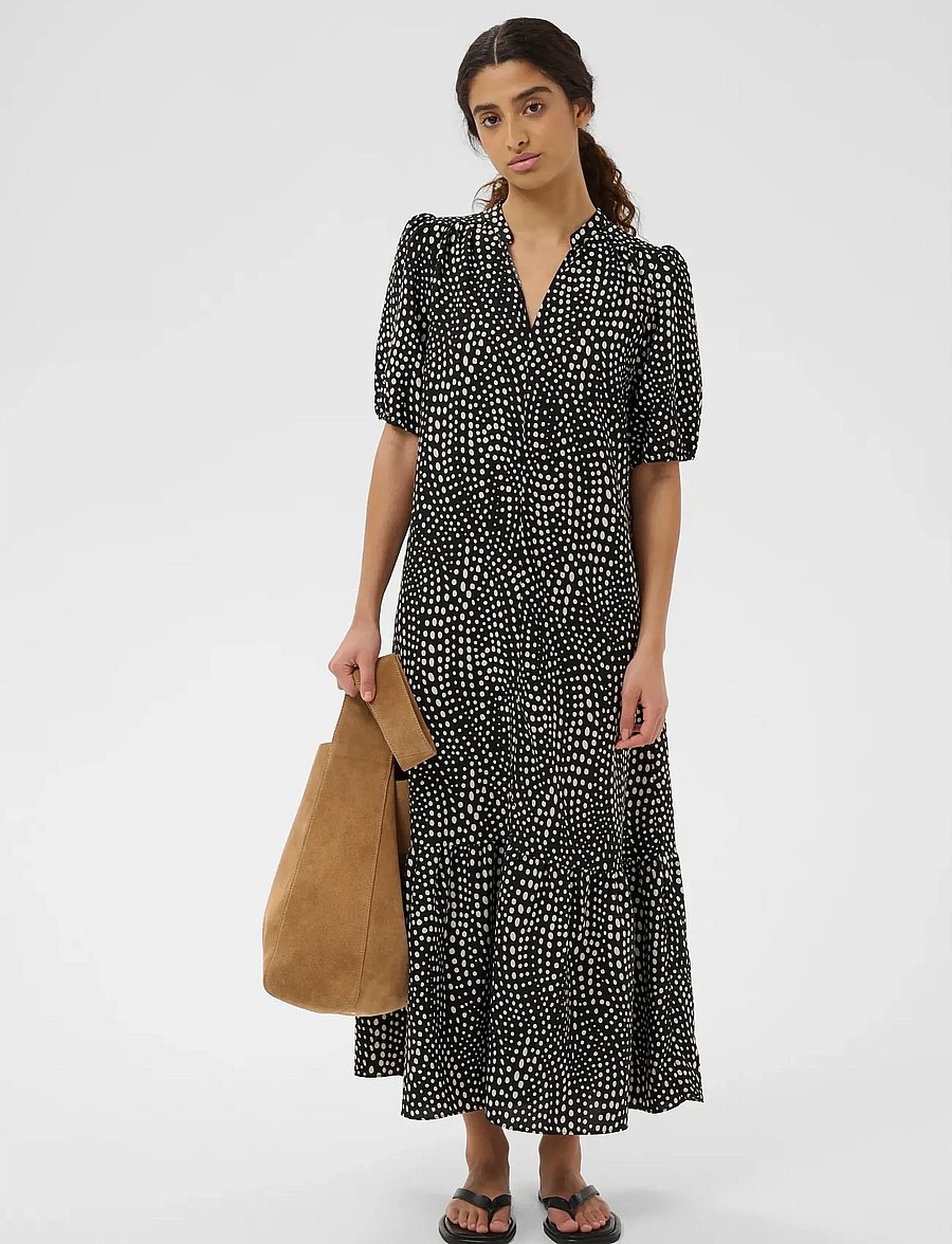 InWear - LIBERTYIW DRESS - sommerkleider - black faded dot - 3