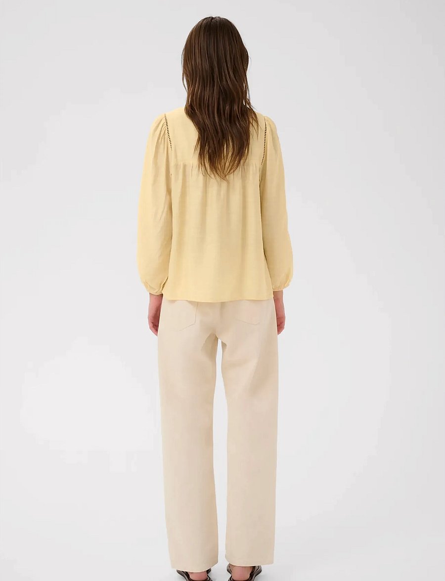 InWear - LINNISIW BLOUSE - pikkade varrukatega pluusid - chamomile - 3