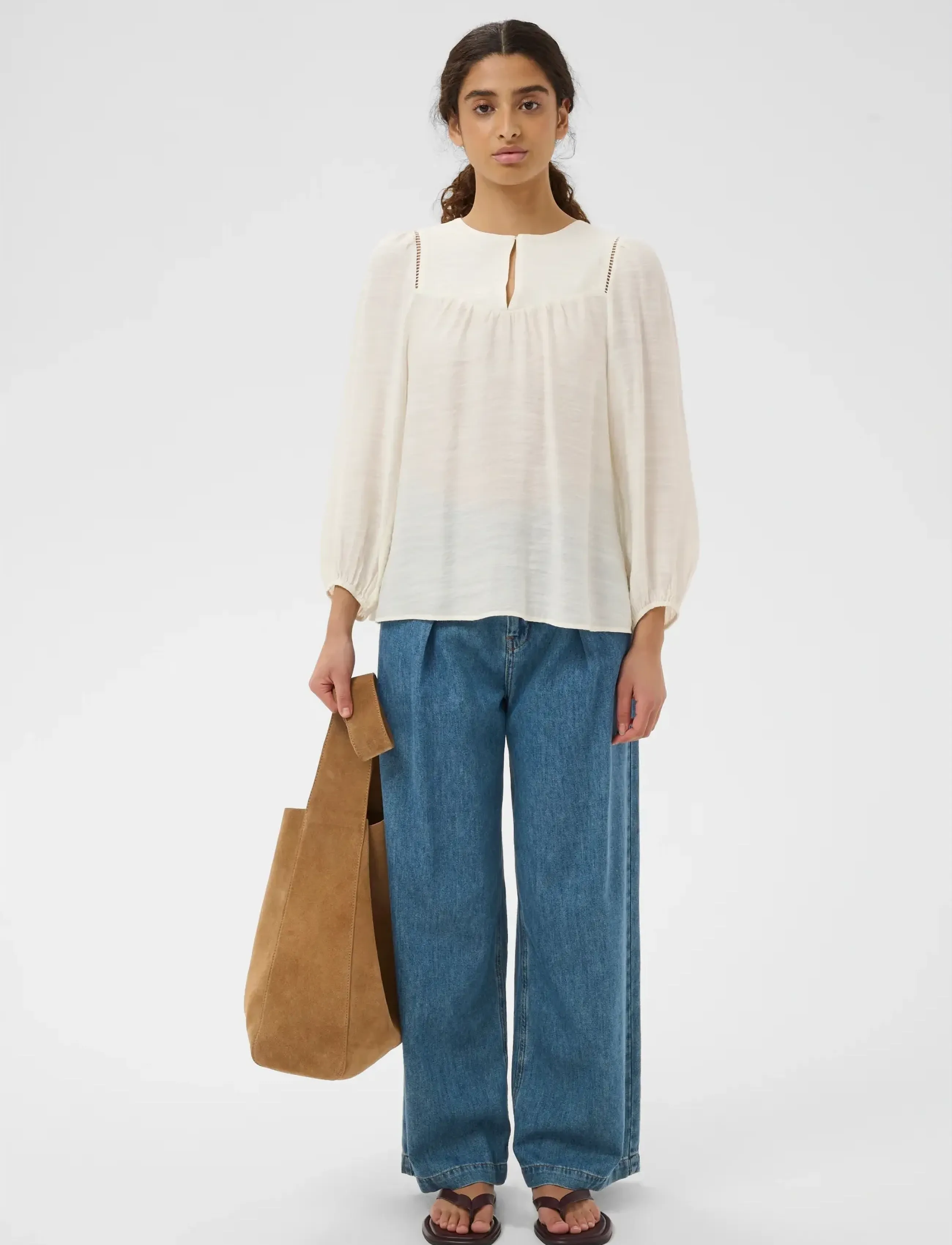InWear - LINNISIW BLOUSE - langærmede bluser - whisper white - 3