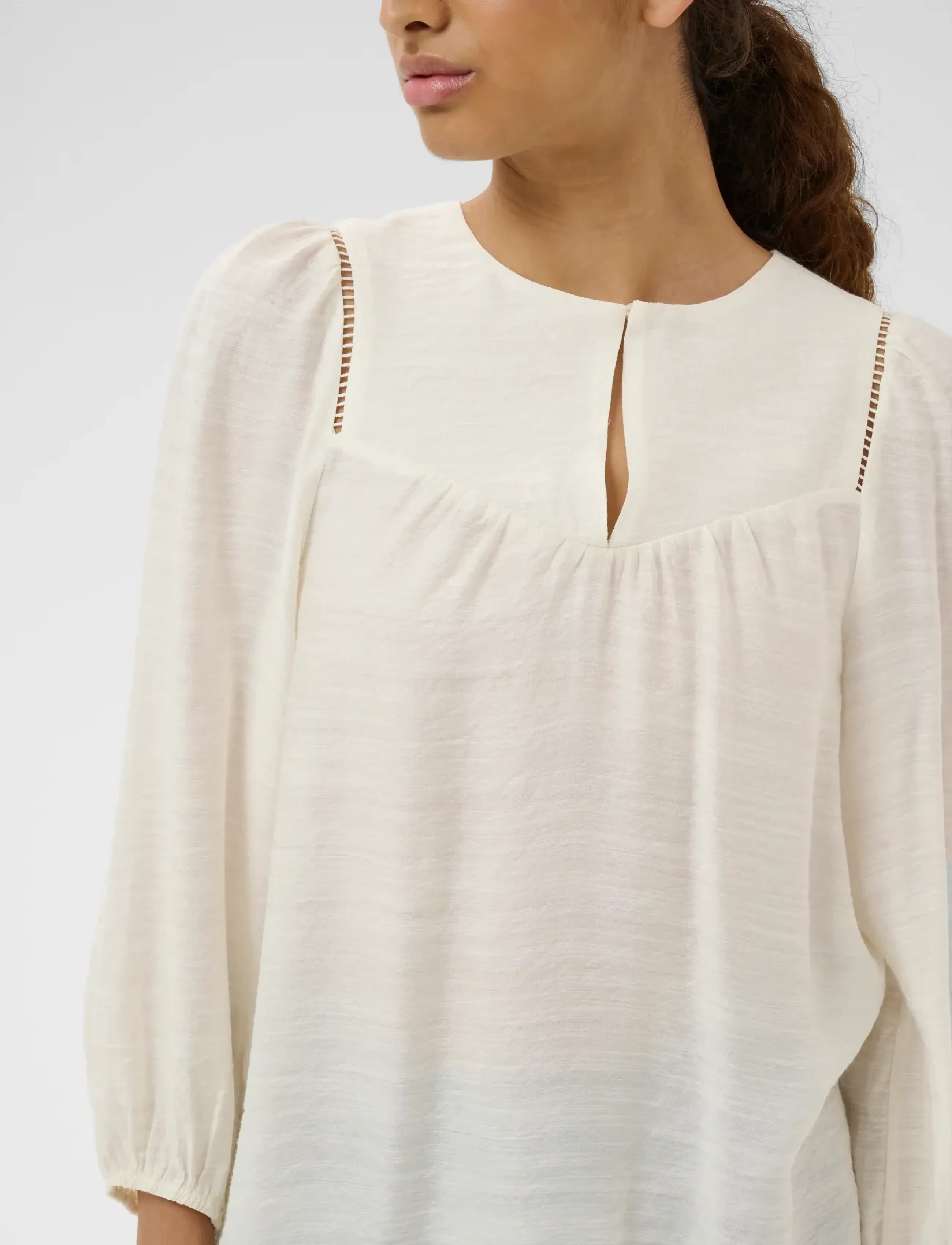 InWear - LINNISIW BLOUSE - langærmede bluser - whisper white - 5