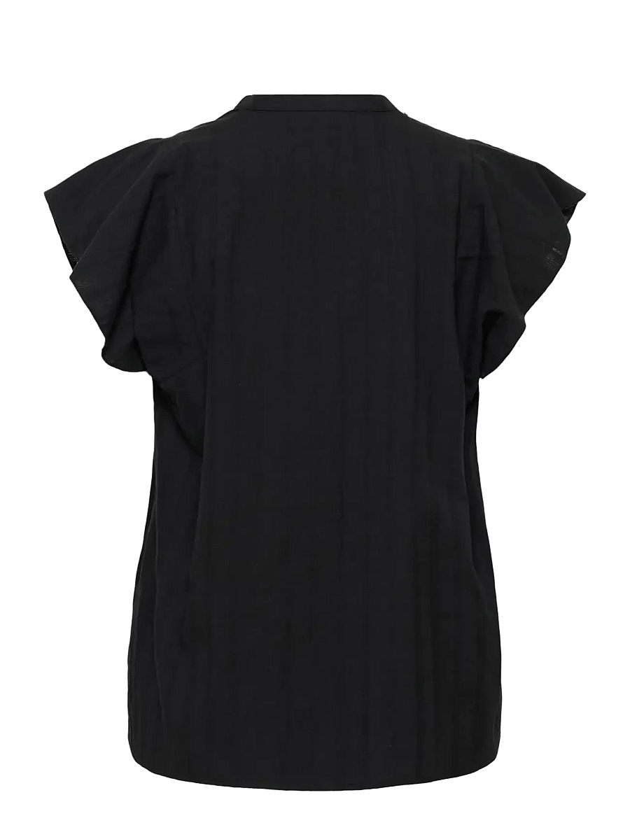 InWear - ROSEVILLEIW CIDENZA TOP - kurzärmelige blusen - black - 2
