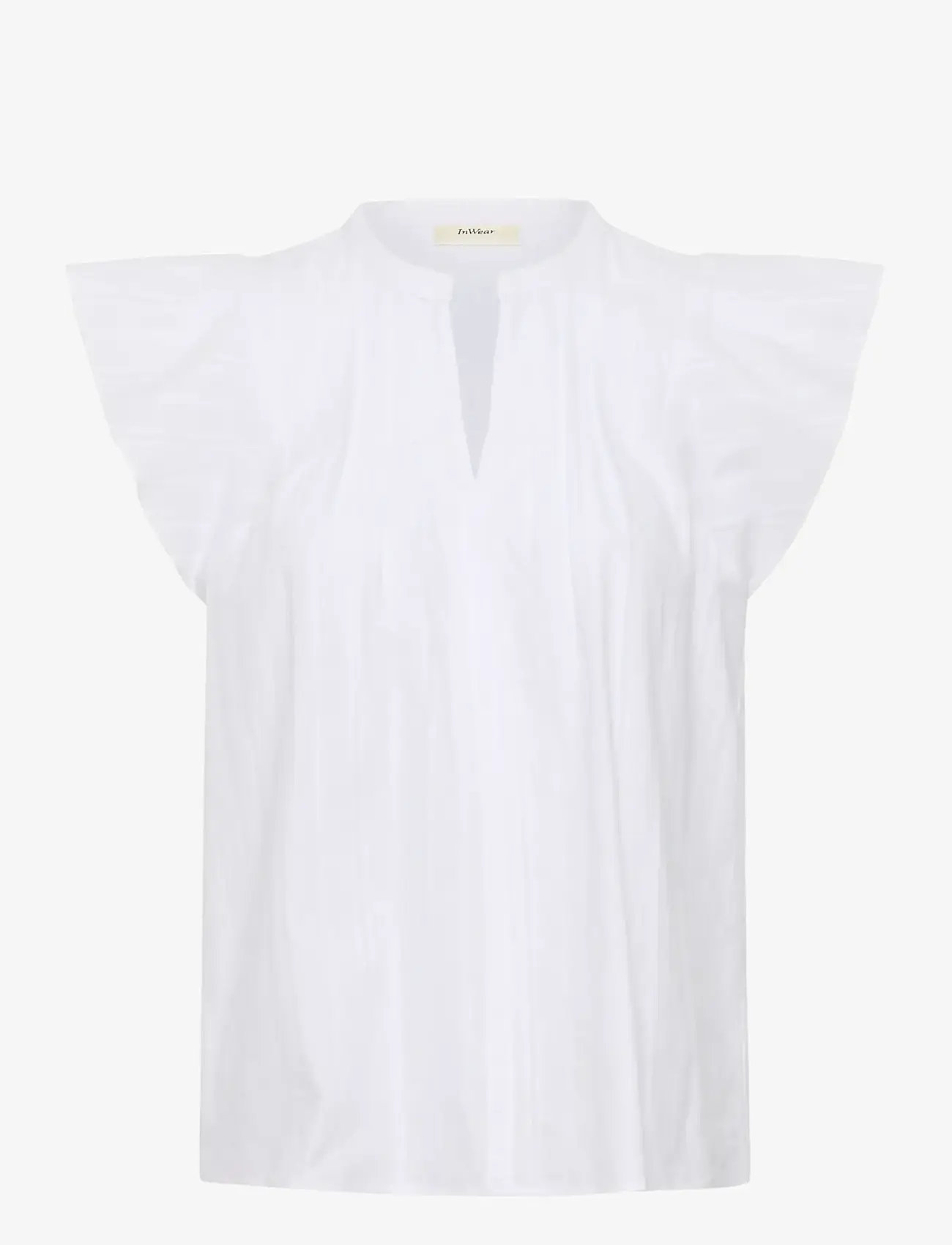 InWear - ROSEVILLEIW CIDENZA TOP - lühikeste varrukatega pluusid - pure white - 1